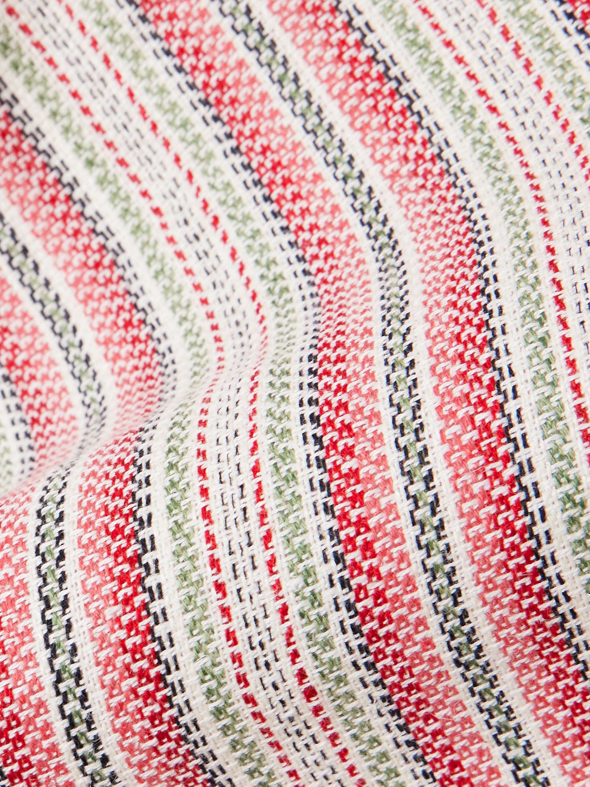 Lison open-back striped linen and cotton-blend midi dress view