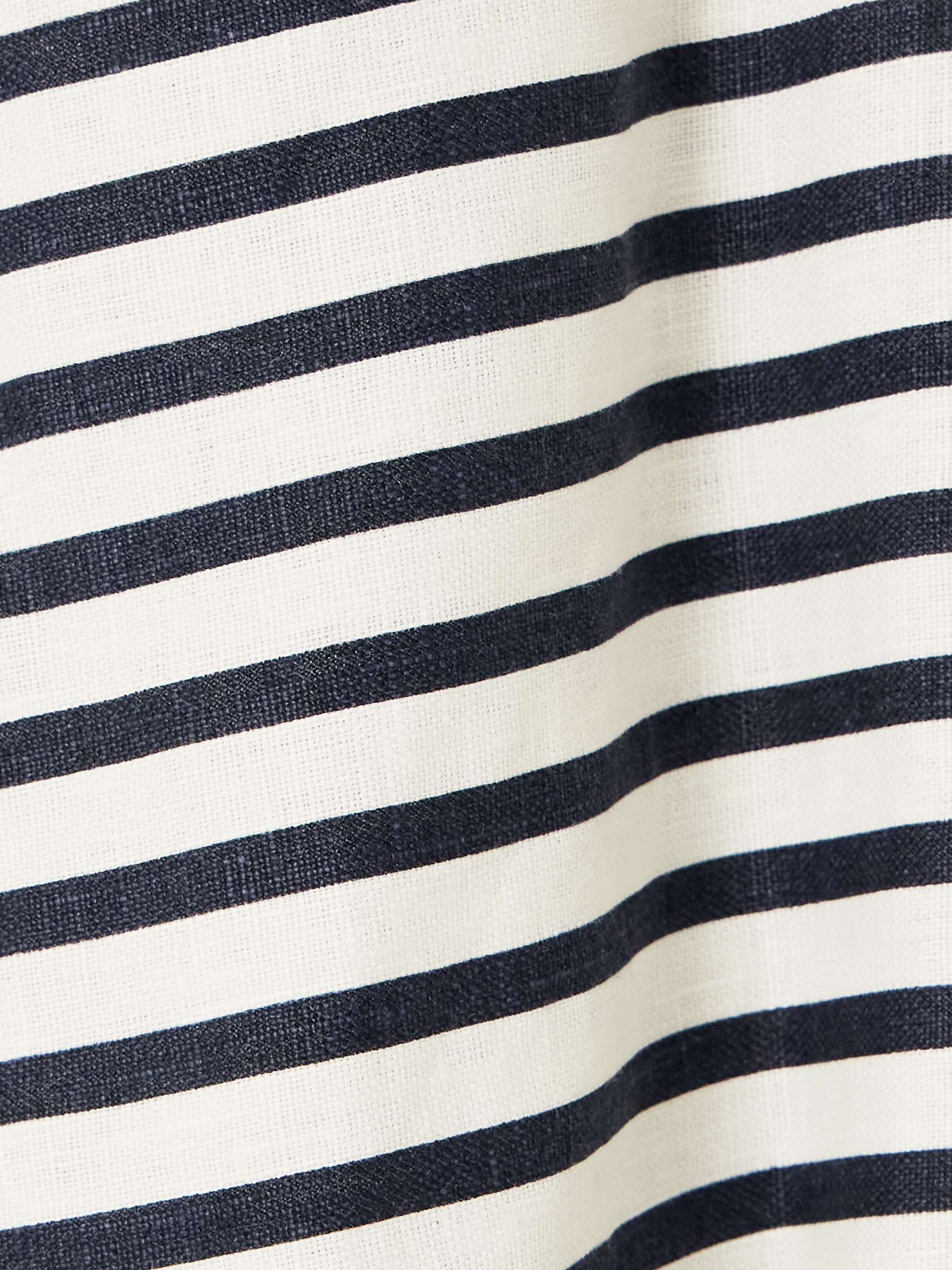 Julia open-back striped linen mini dress view