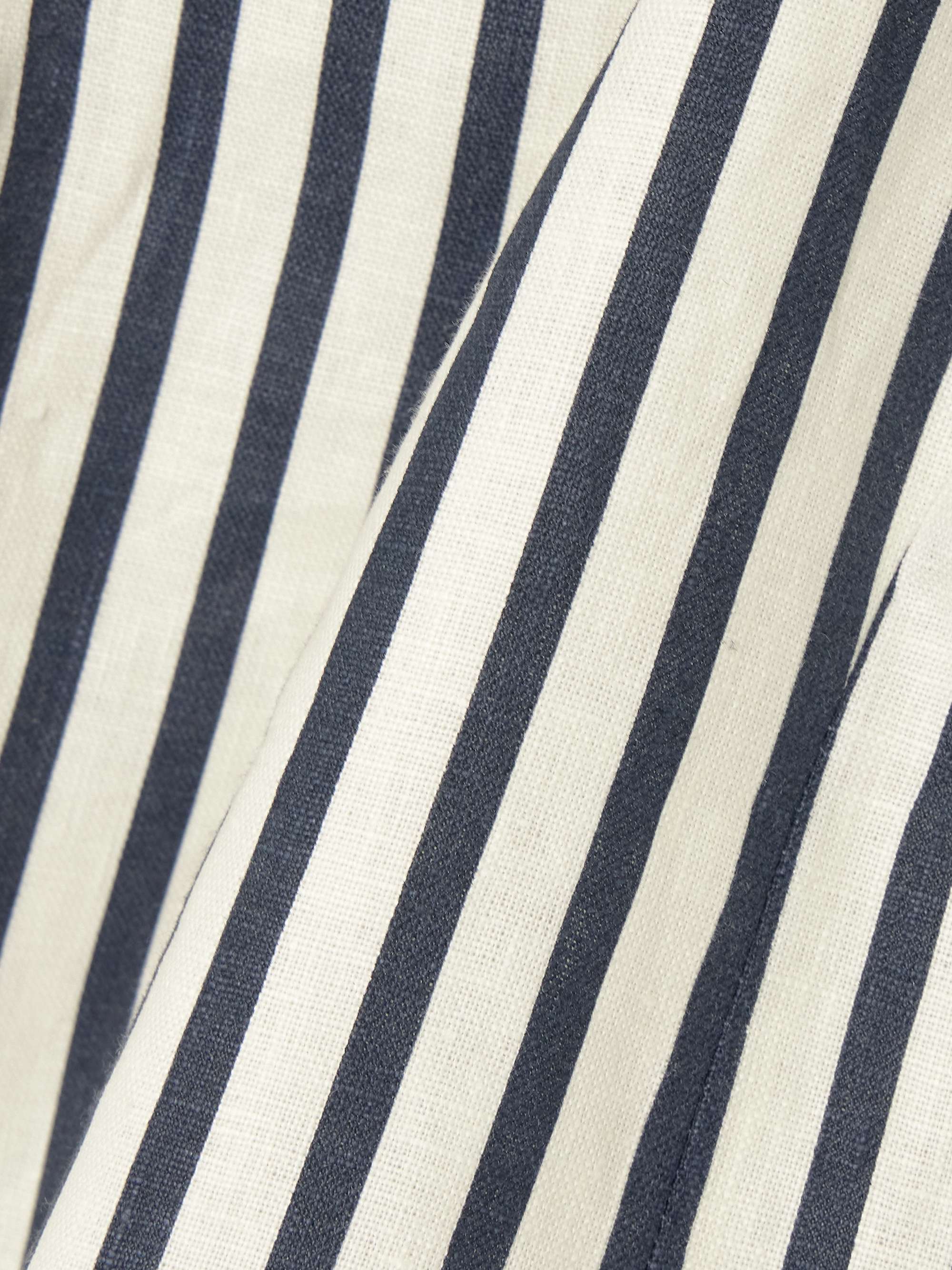 Ana striped linen top view