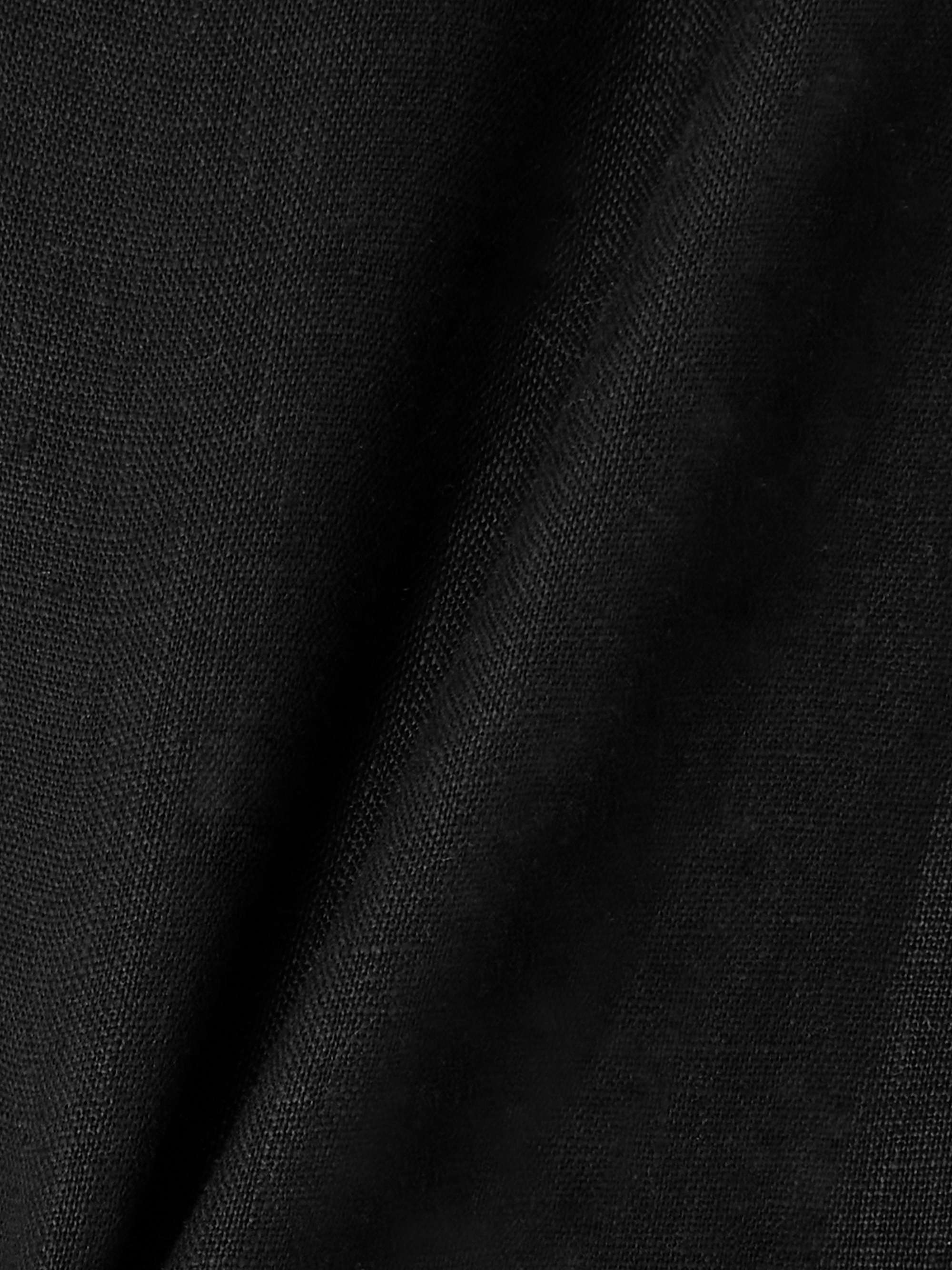 Capri cropped linen slim-leg pants view