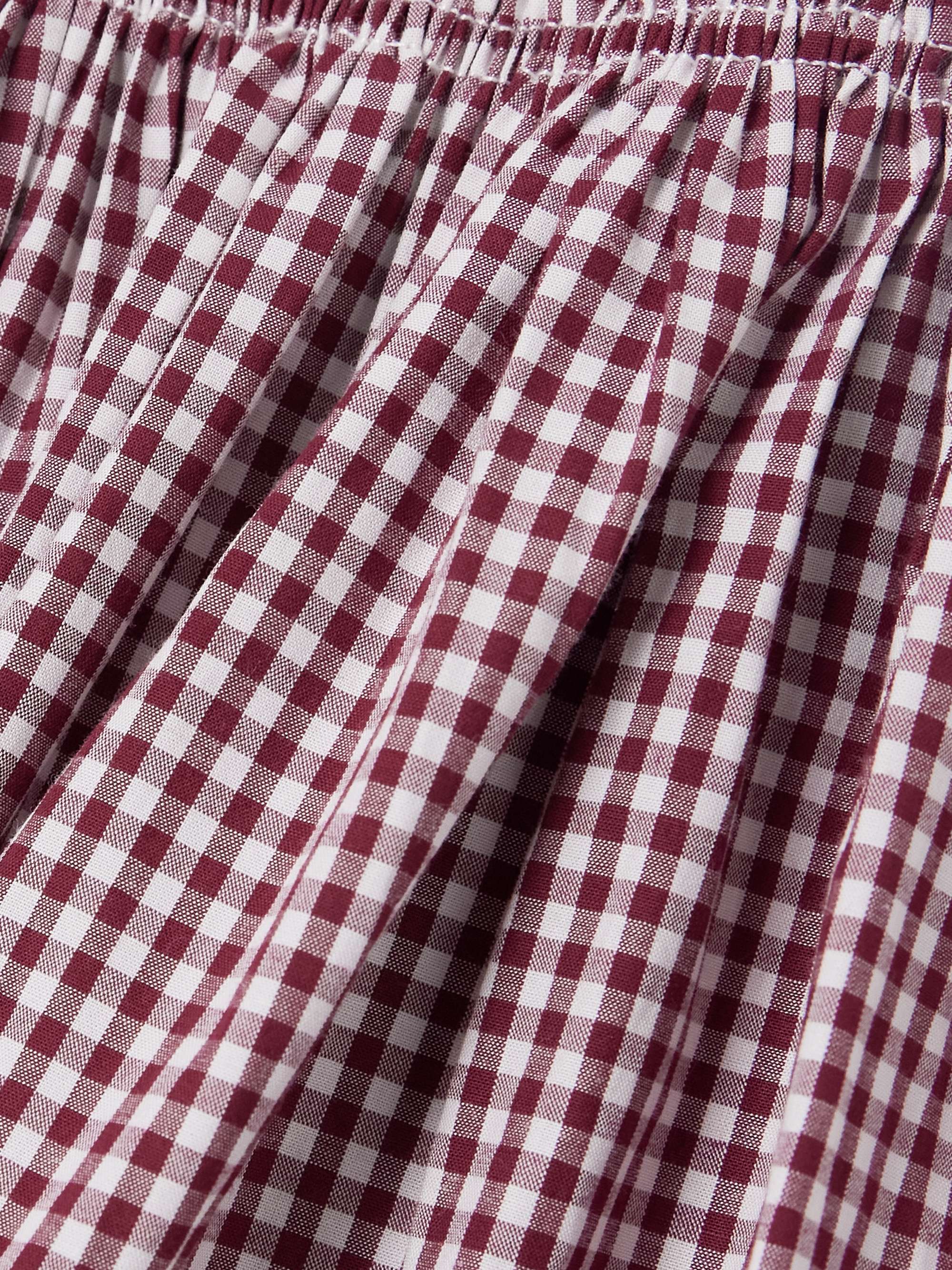 Laia shirred gingham cotton maxi dress view