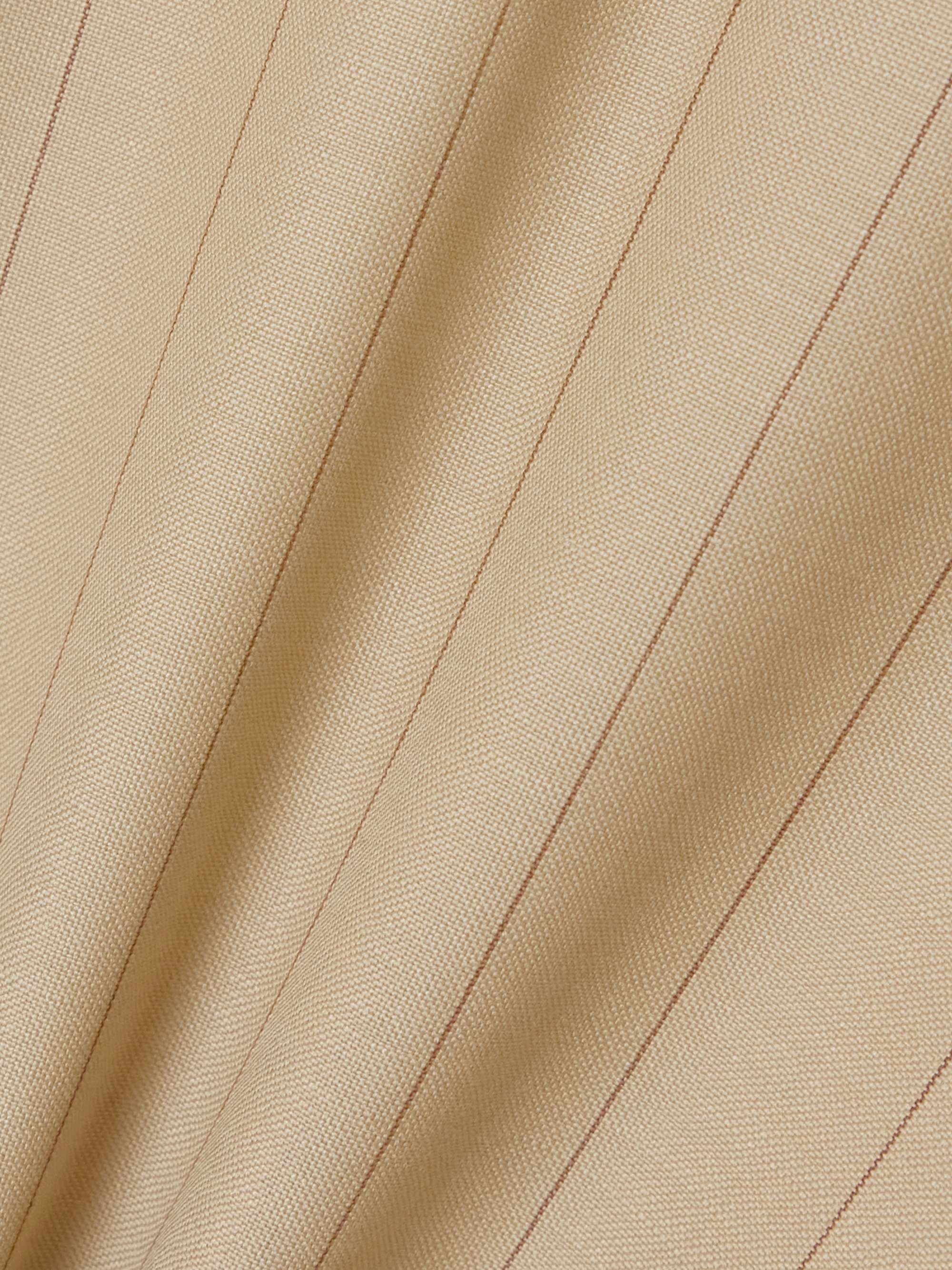 Pinstriped wool and mohair-blend blouse view