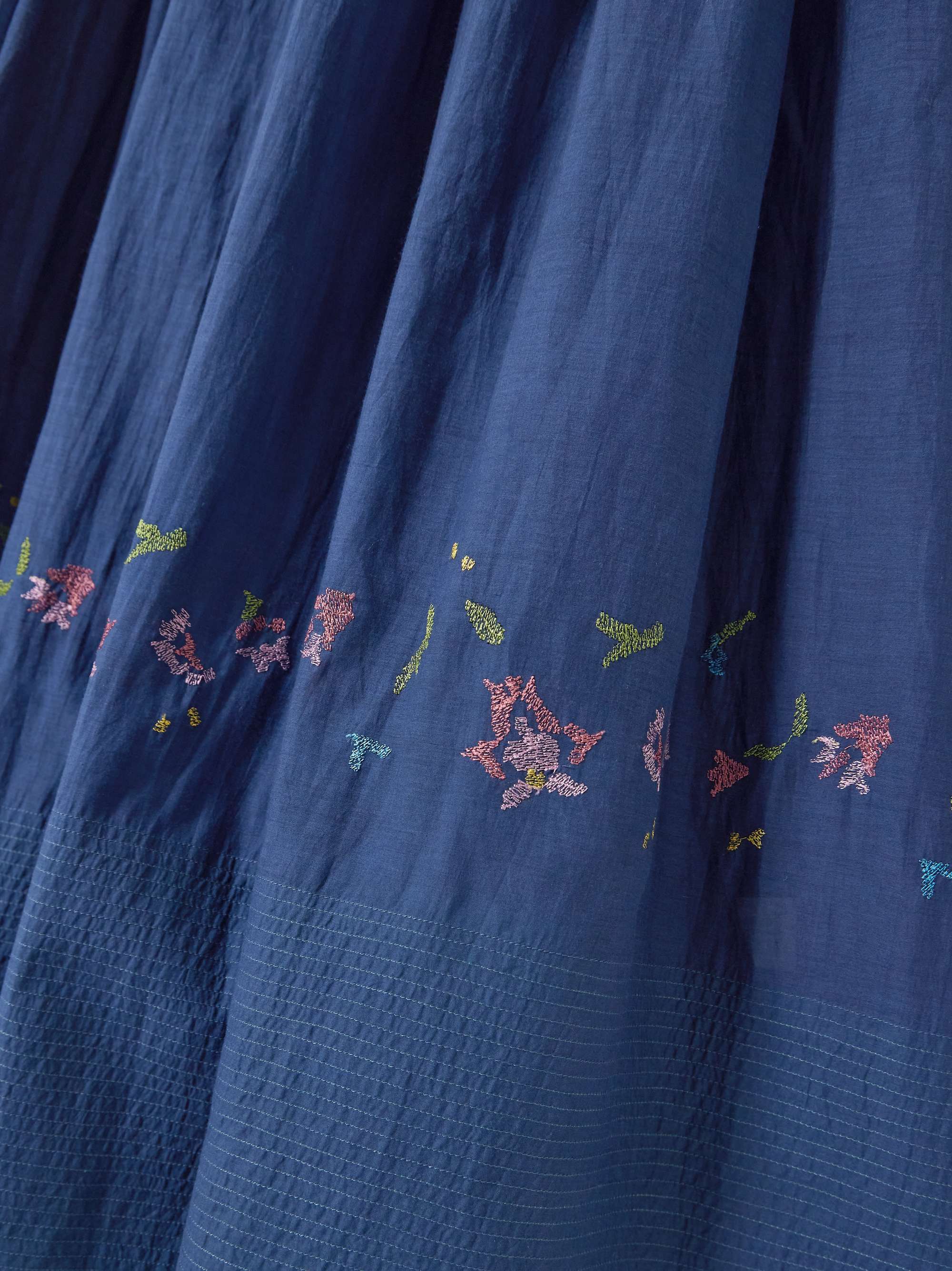 Riley pintucked tiered embroidered cotton and silk-blend midi dress view