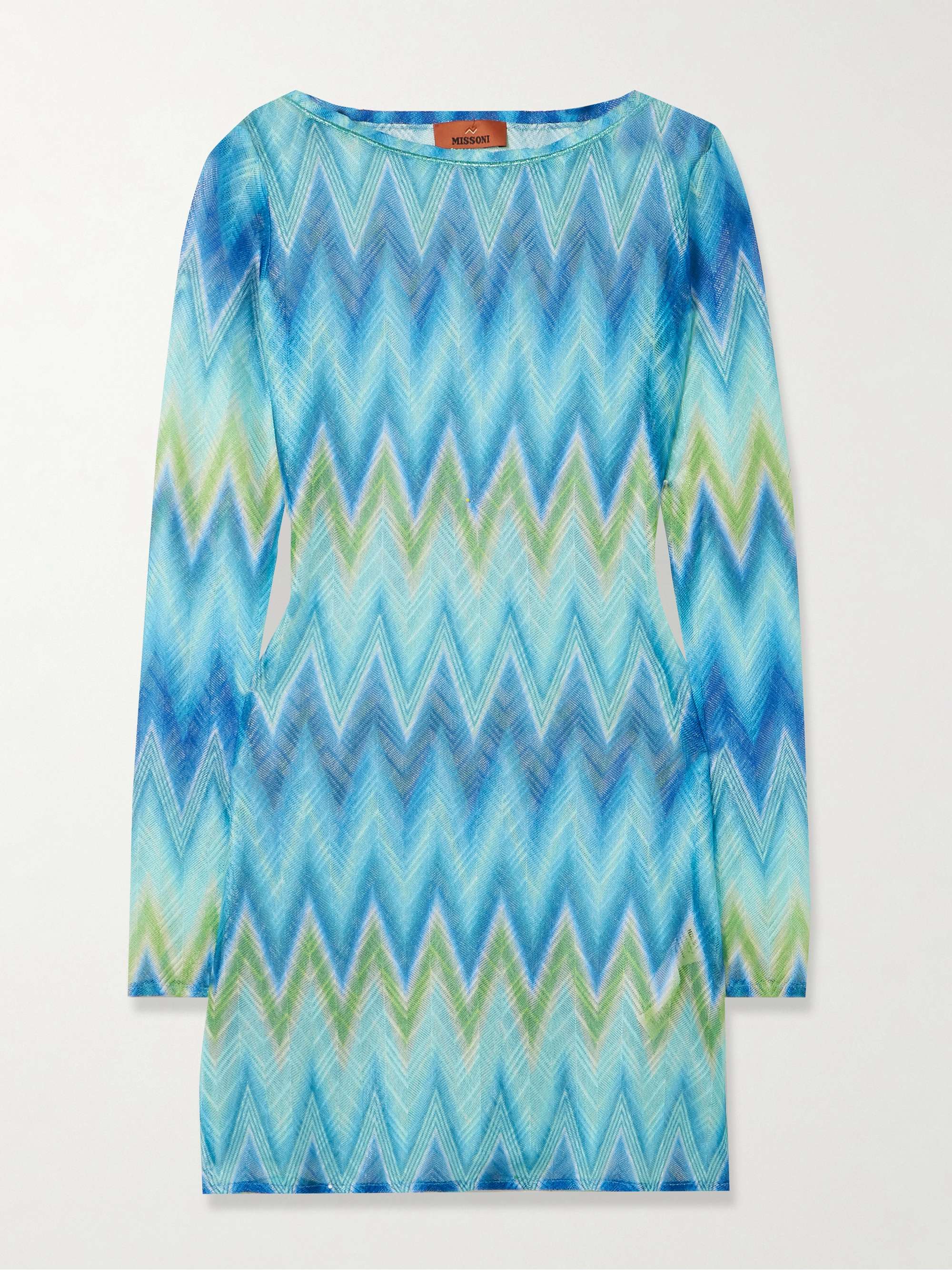 Printed tulle mini dress view