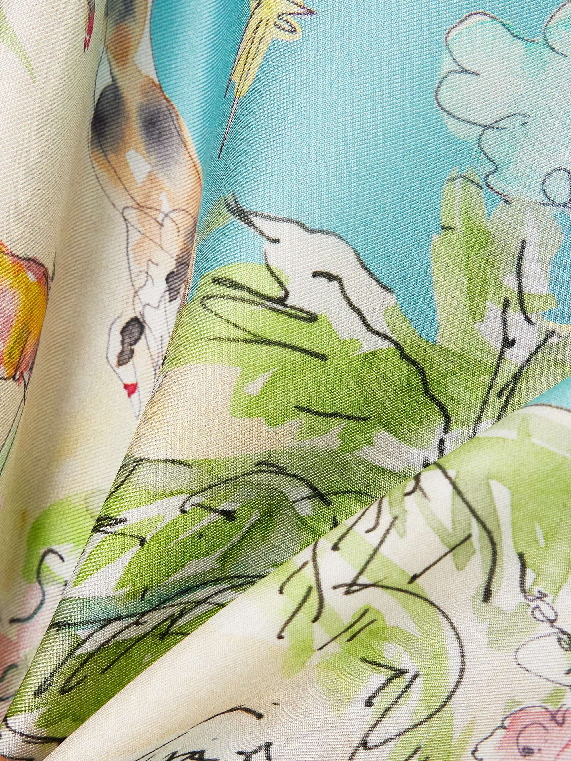 + Anouk Colantoni Daria cropped tie-detailed printed silk-twill camisole view