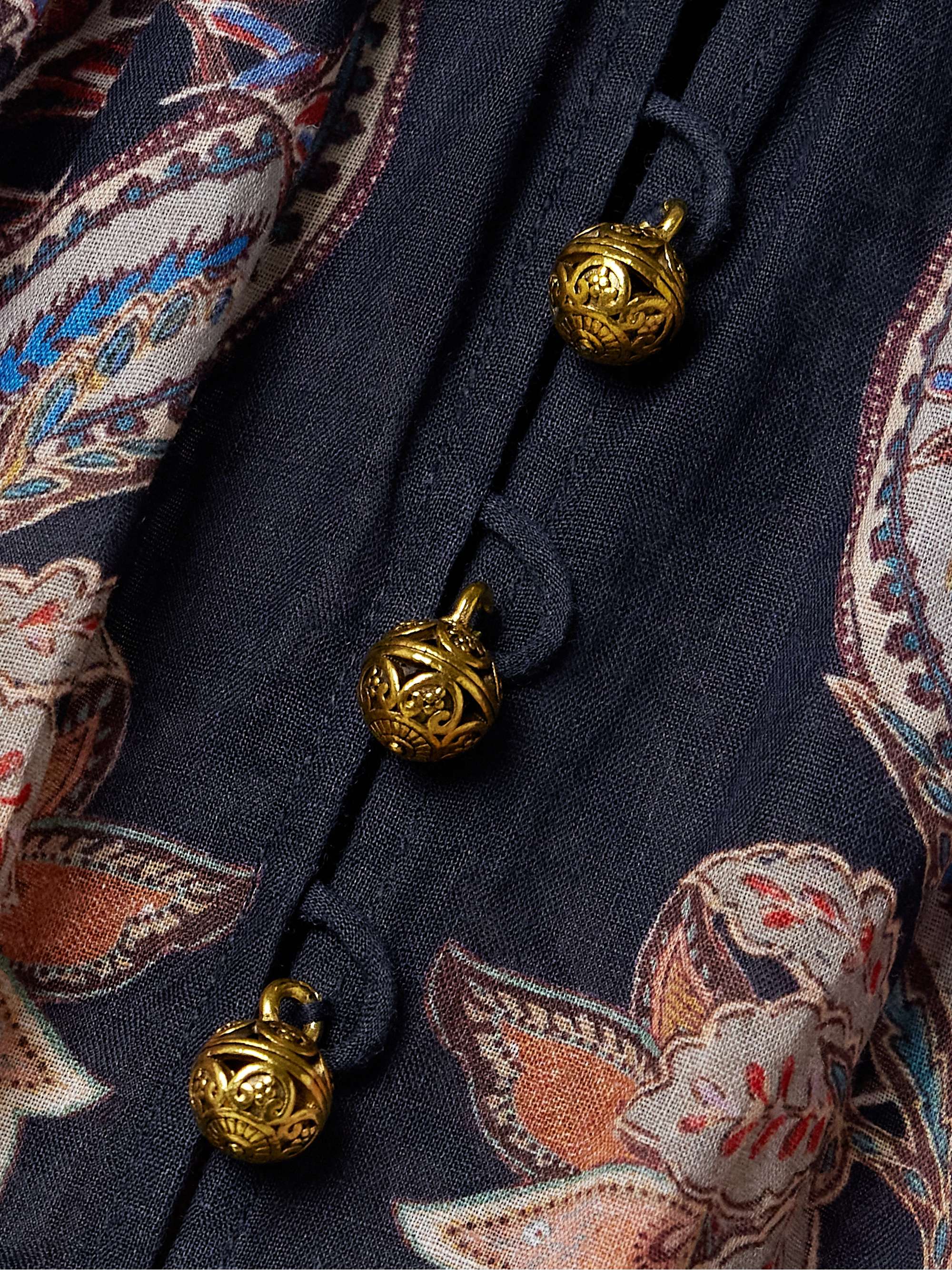 Rhiannon floral-print ramie blouse view