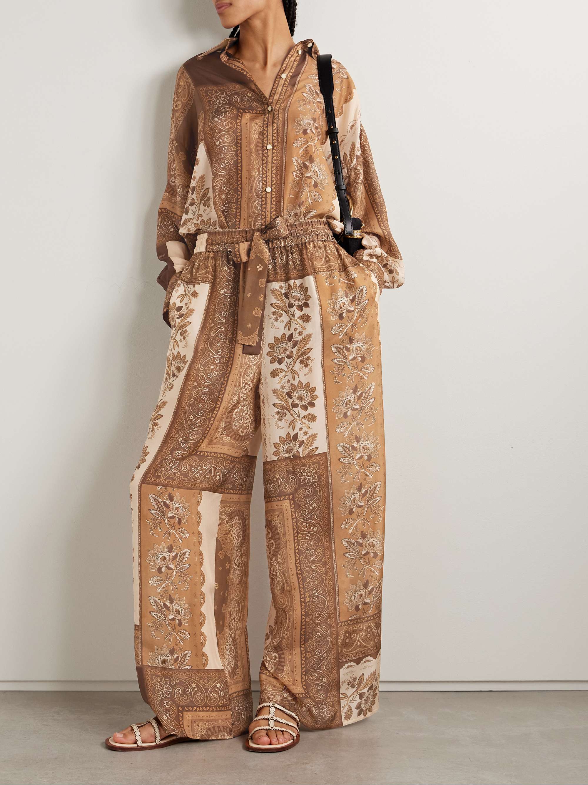 Lucky printed silk shirt view