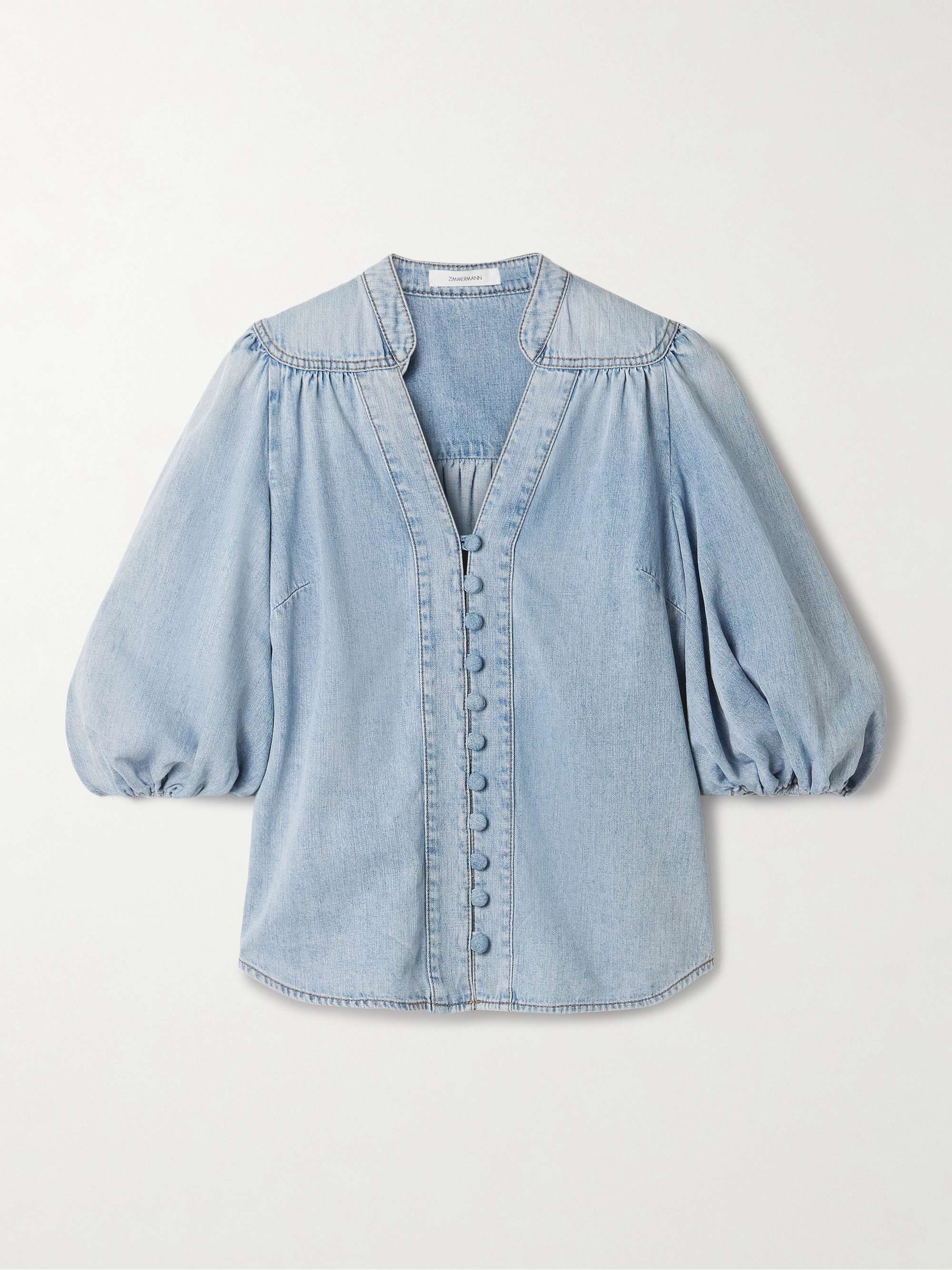 Lucky denim blouse view