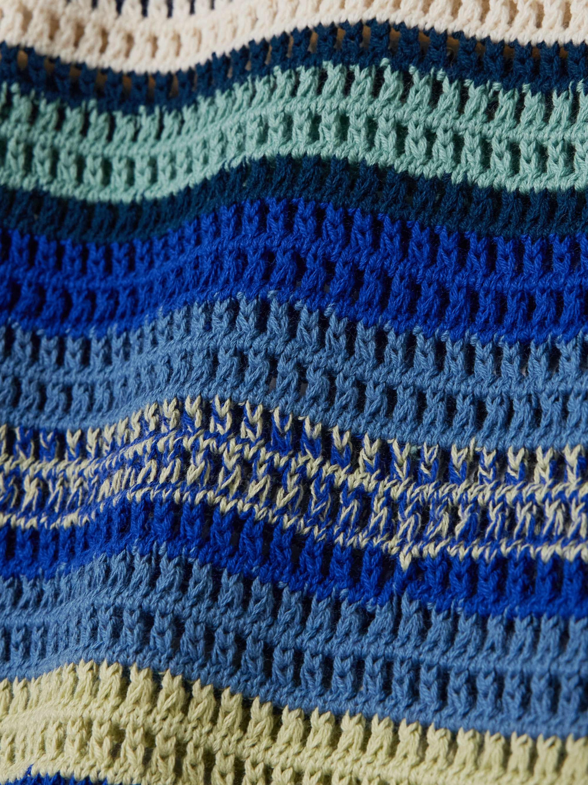 Nevado crocheted cotton flared pants view