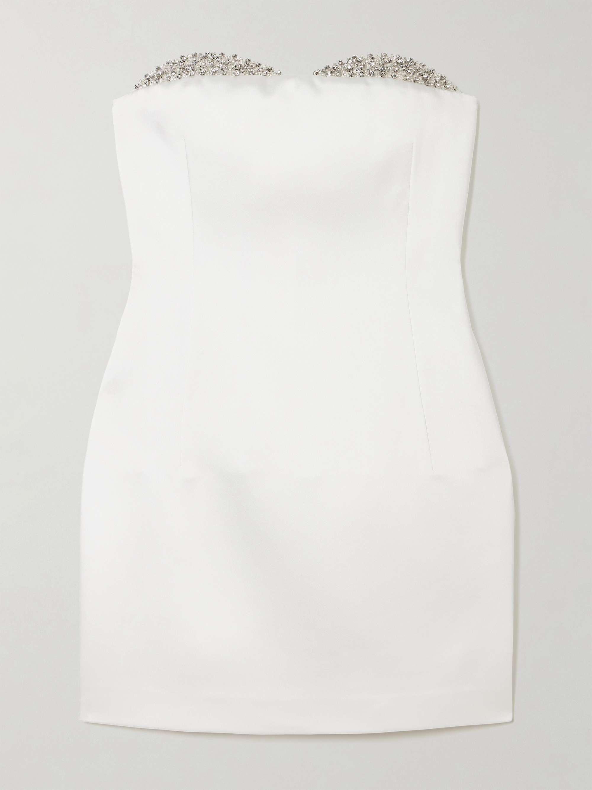 Noele strapless crystal-embellished satin mini dress view