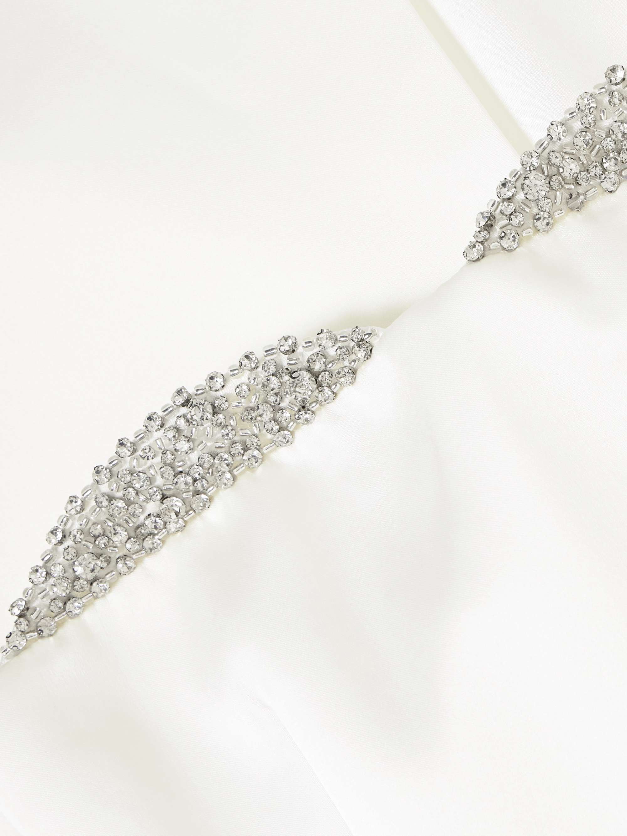 Noele strapless crystal-embellished satin gown view