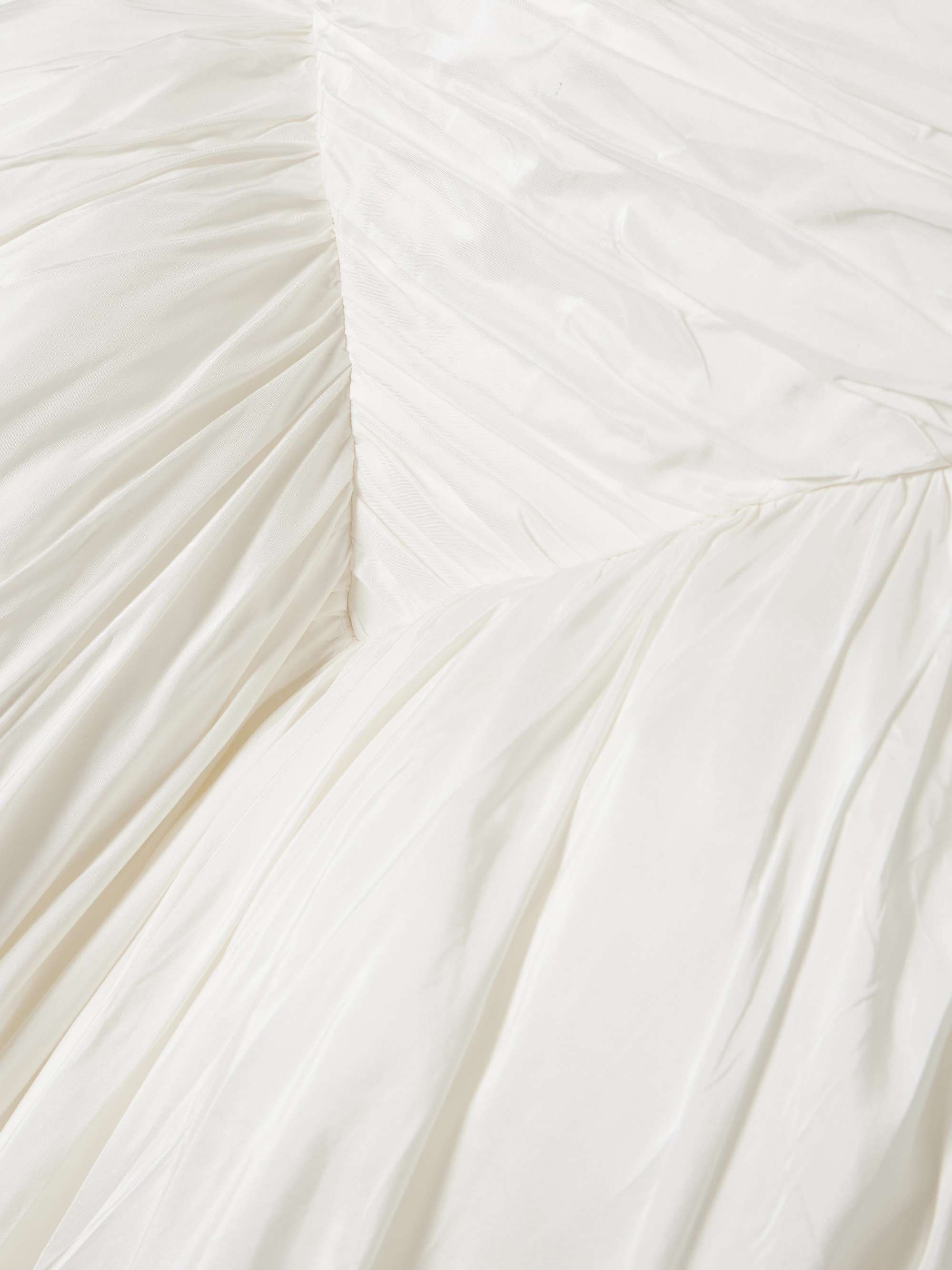 Britt strapless ruched silk-taffeta gown view