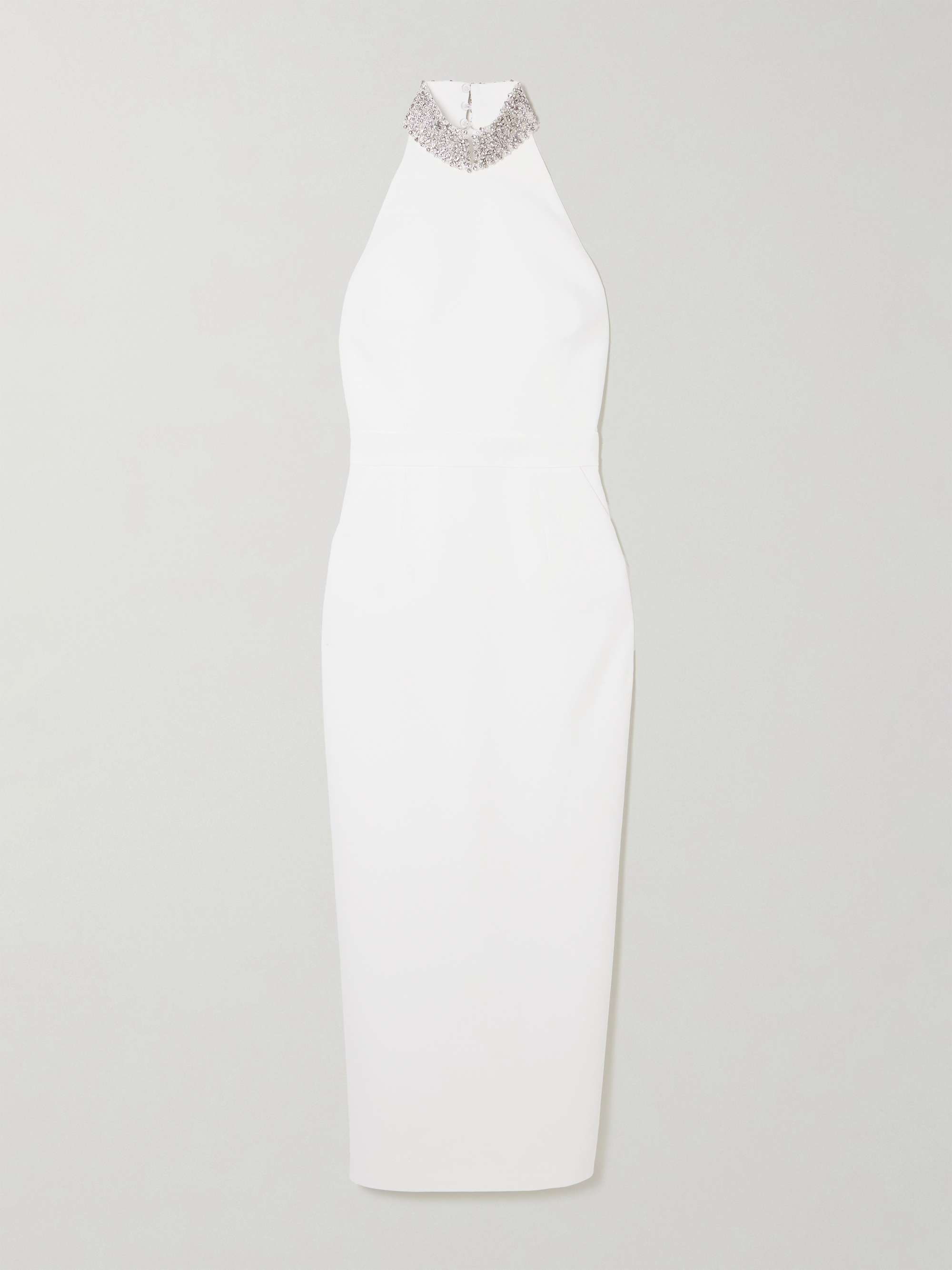 Hemingway crystal-embellished cady halterneck gown view