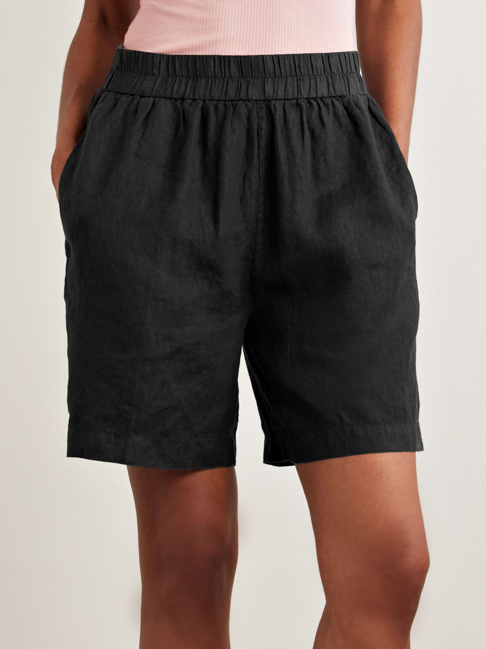 Linen-canvas shorts view