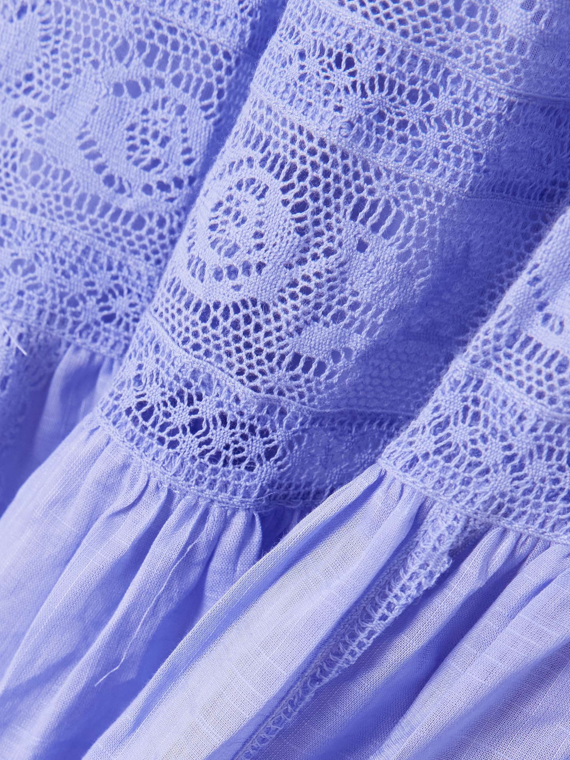 Coco lace-trimmed cotton-voile dress view