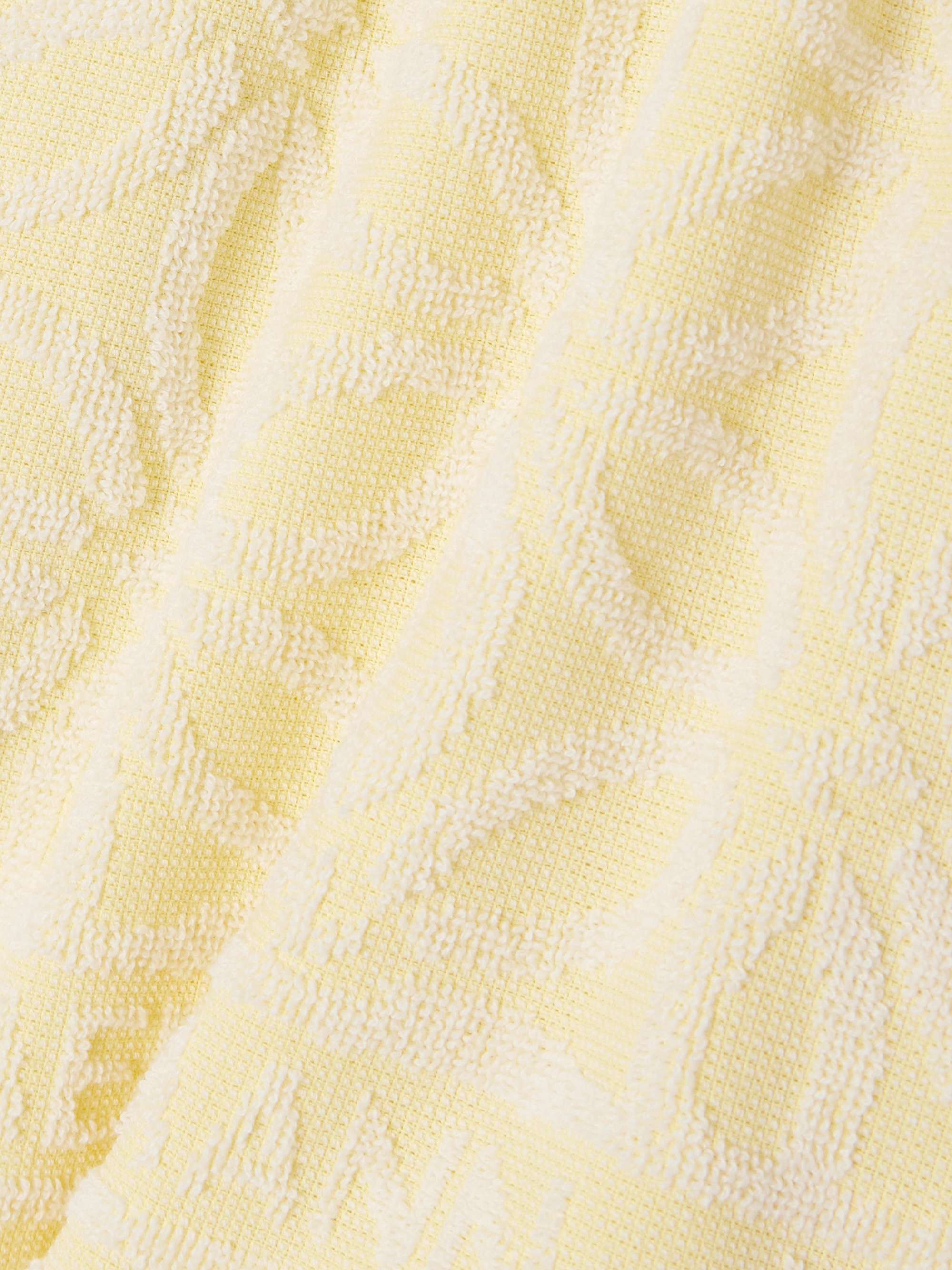 Coco fringed cotton-terry jacquard shorts view