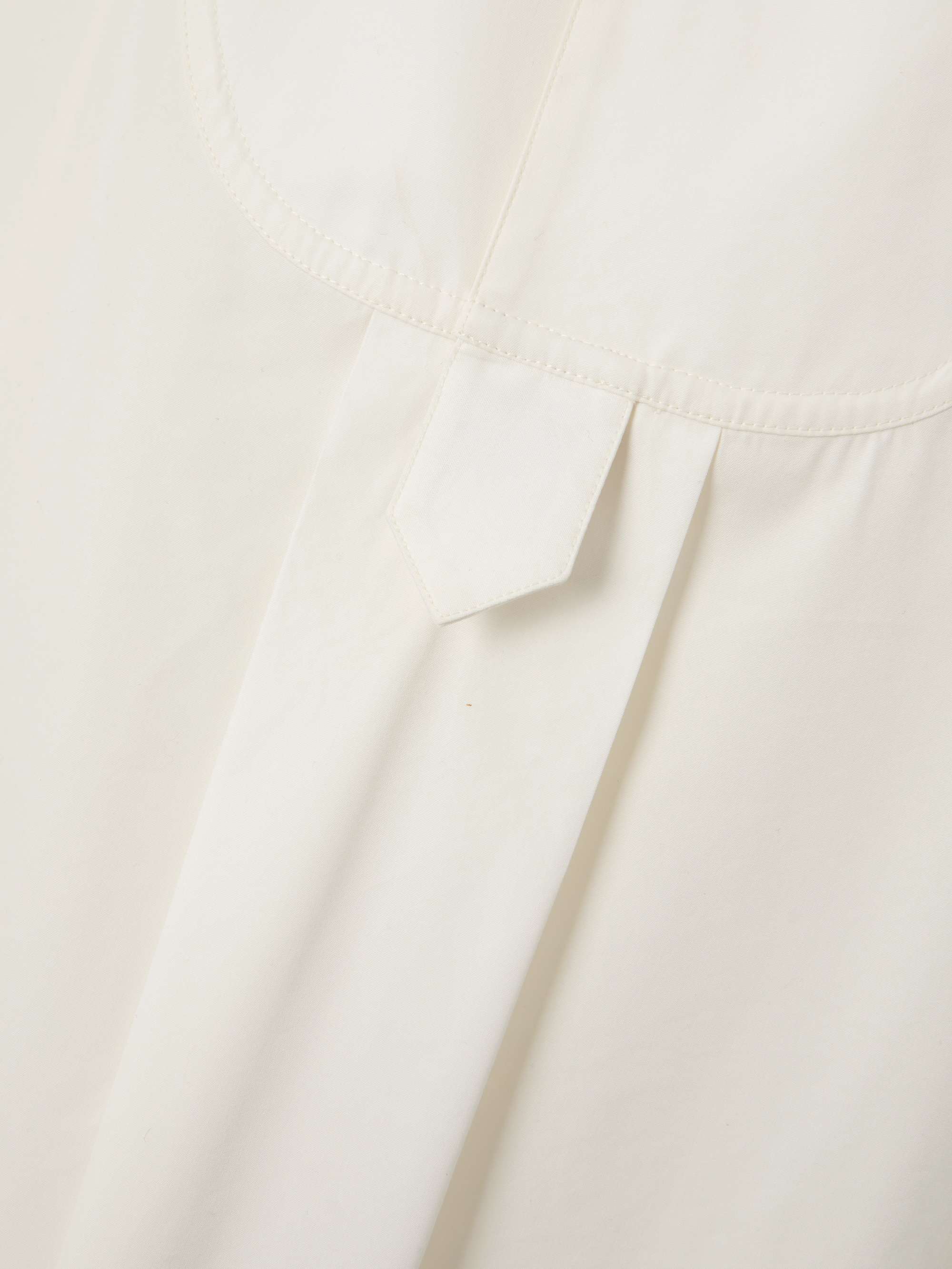 Asymmetric pleated cotton-blend poplin midi dress view