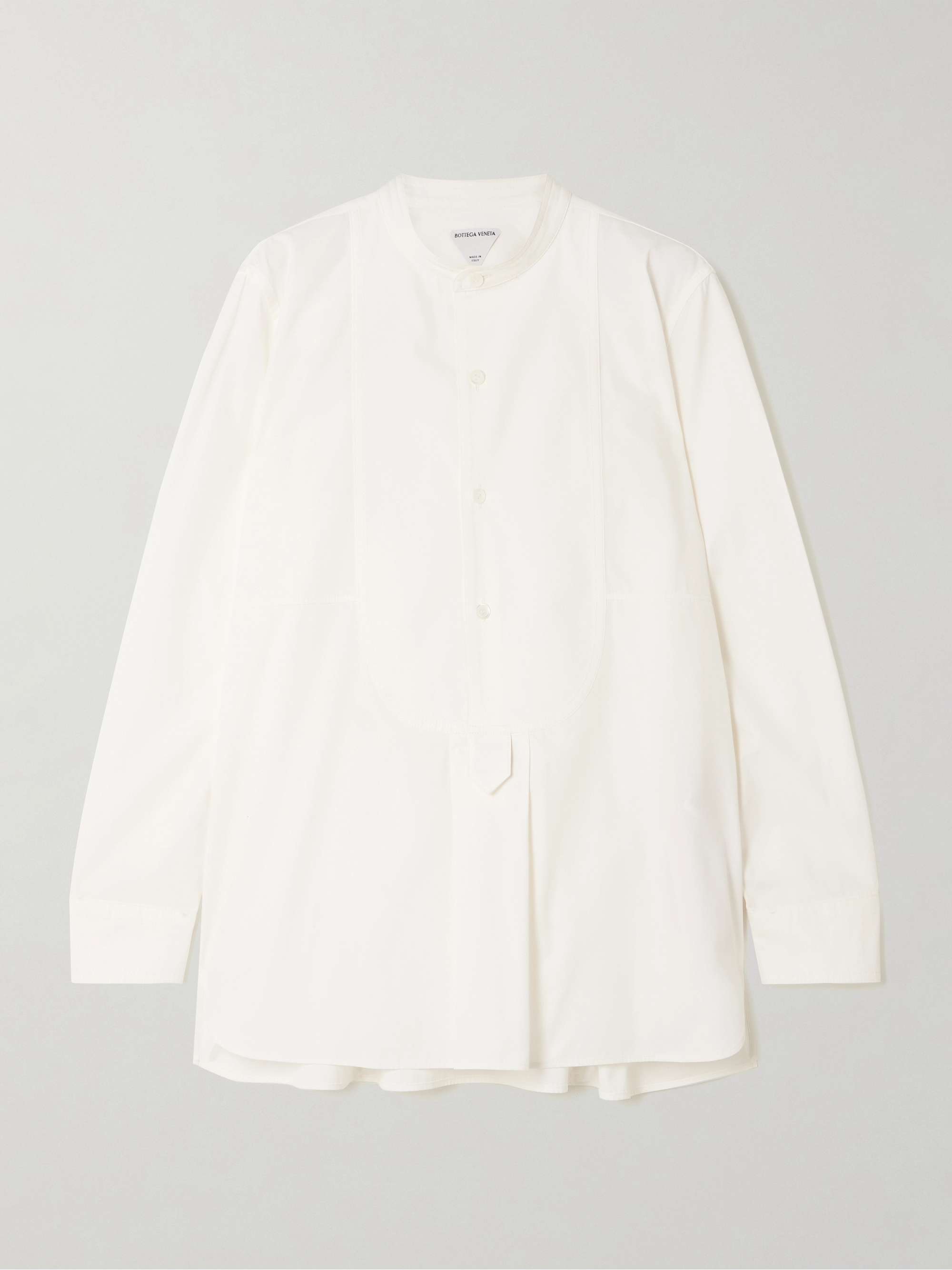 Paneled cotton-blend shirt view