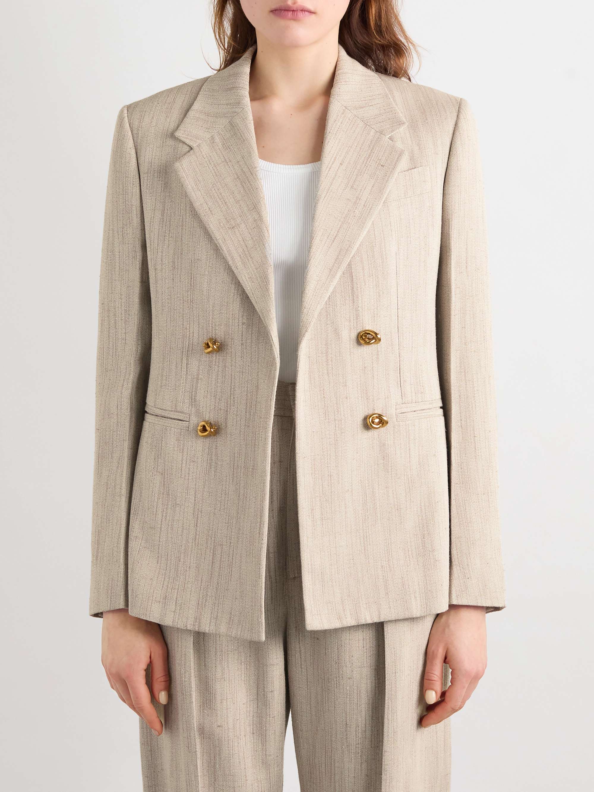 Embellished canvas jacket view