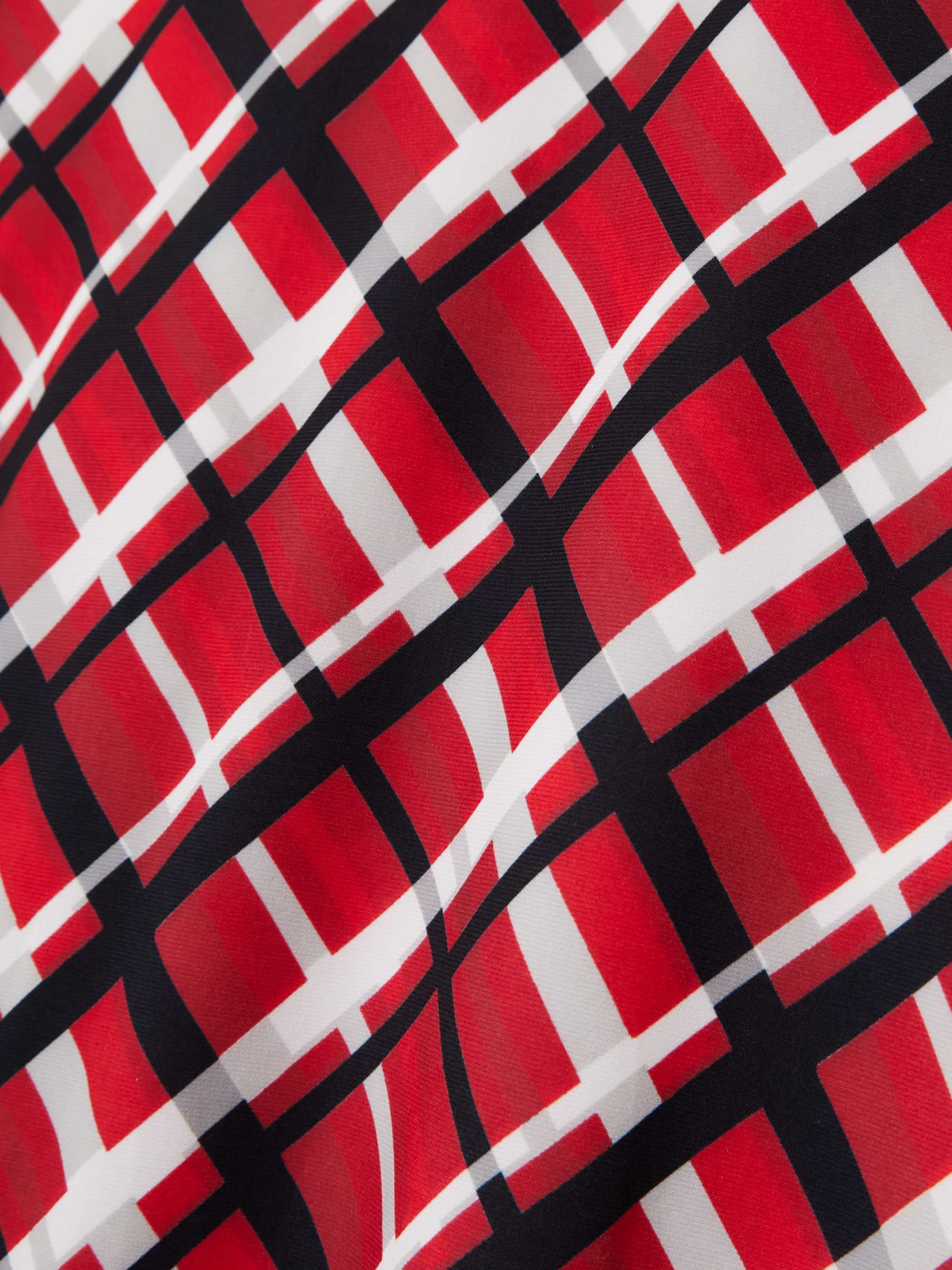 Obie checked stretch-jersey gown view
