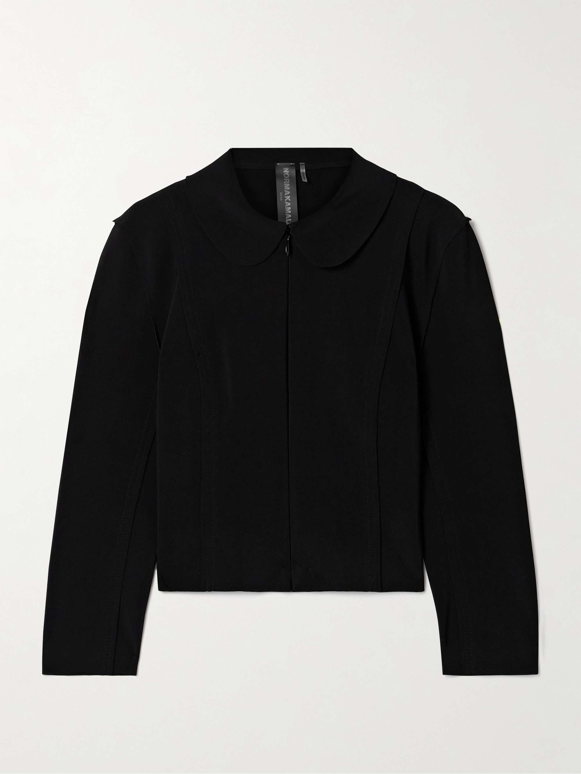 Girl cropped stretch-jersey jacket view
