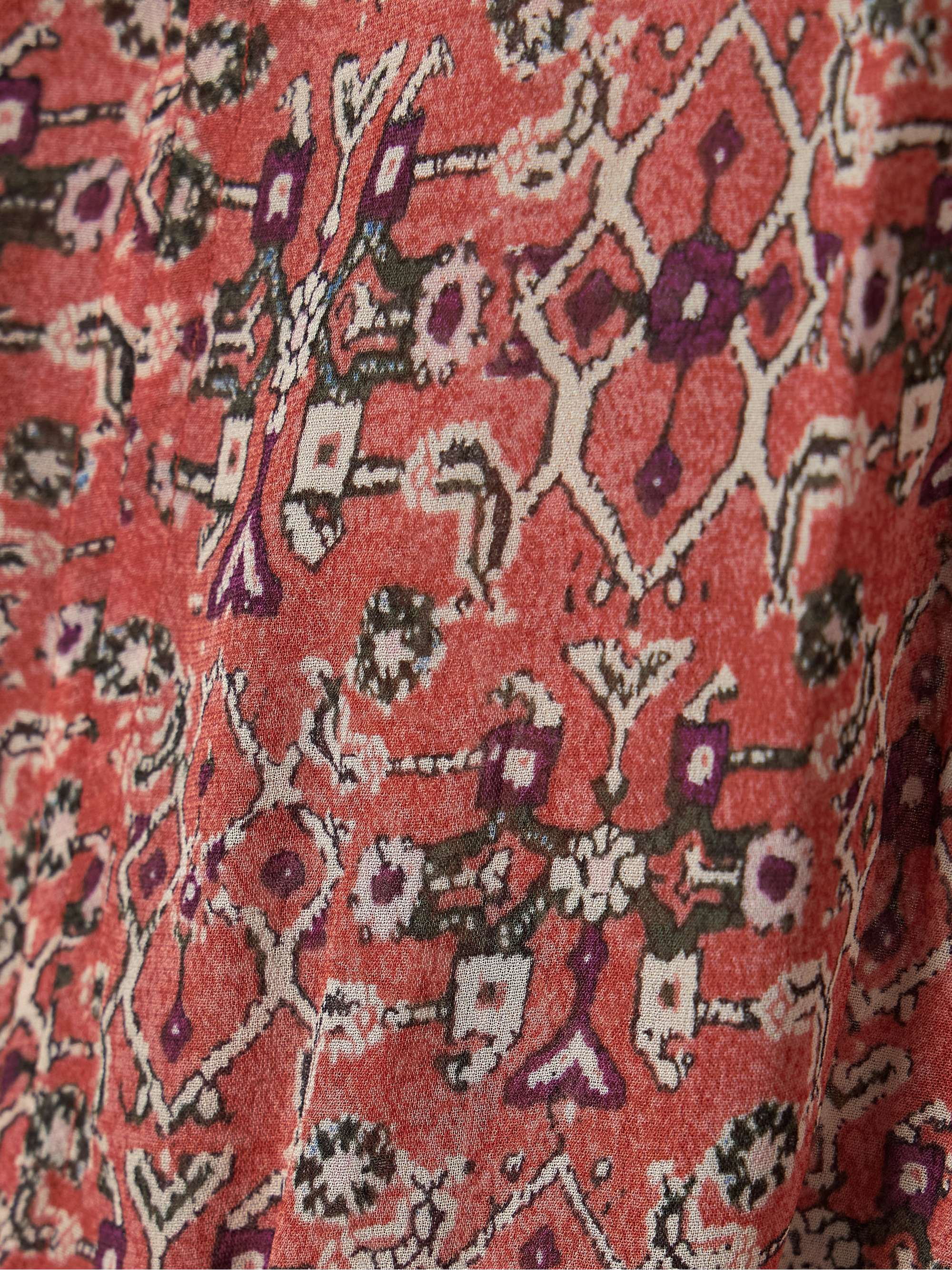 Bess gathered printed georgette mini dress view