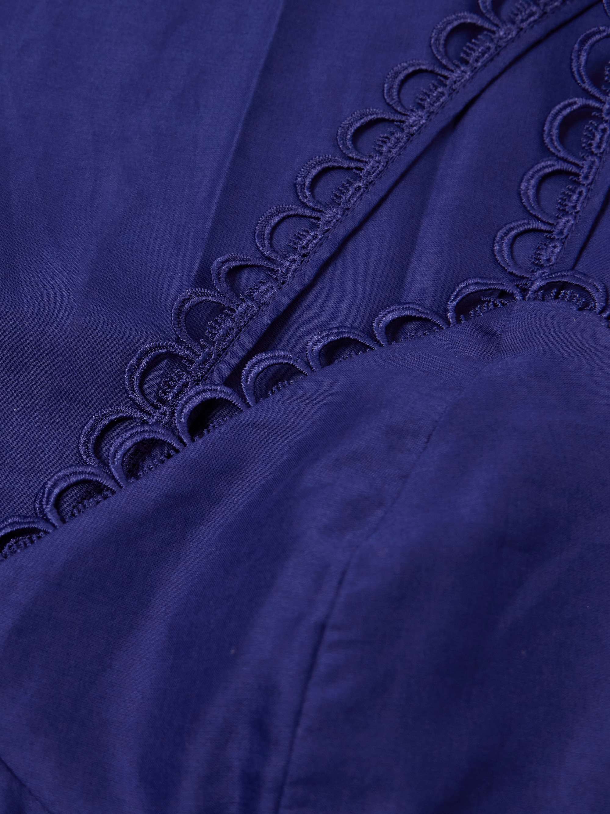 Iraso guipure lace-trimmed cotton-blend voile midi dress view