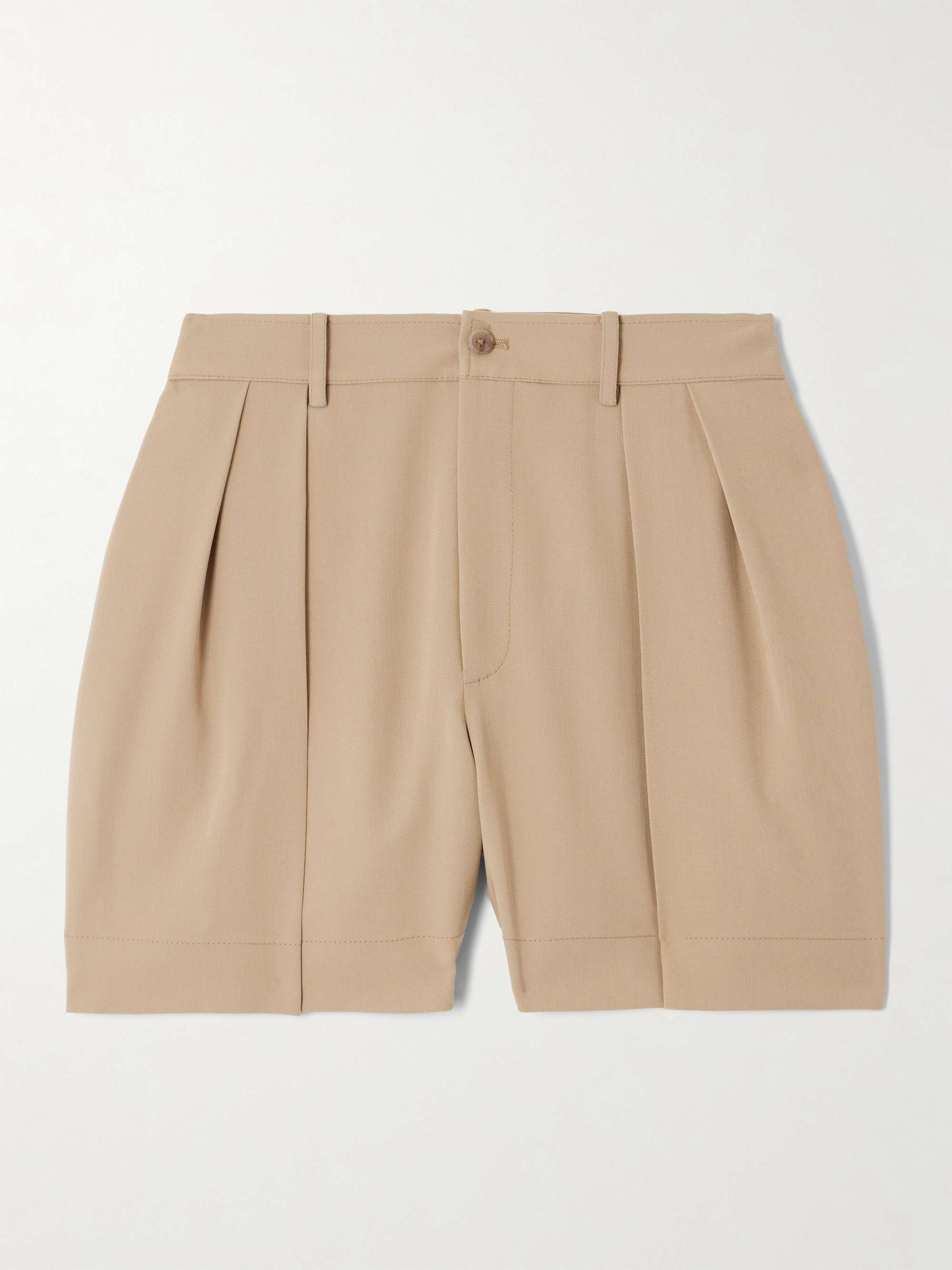 Sherri pleated wool shorts view