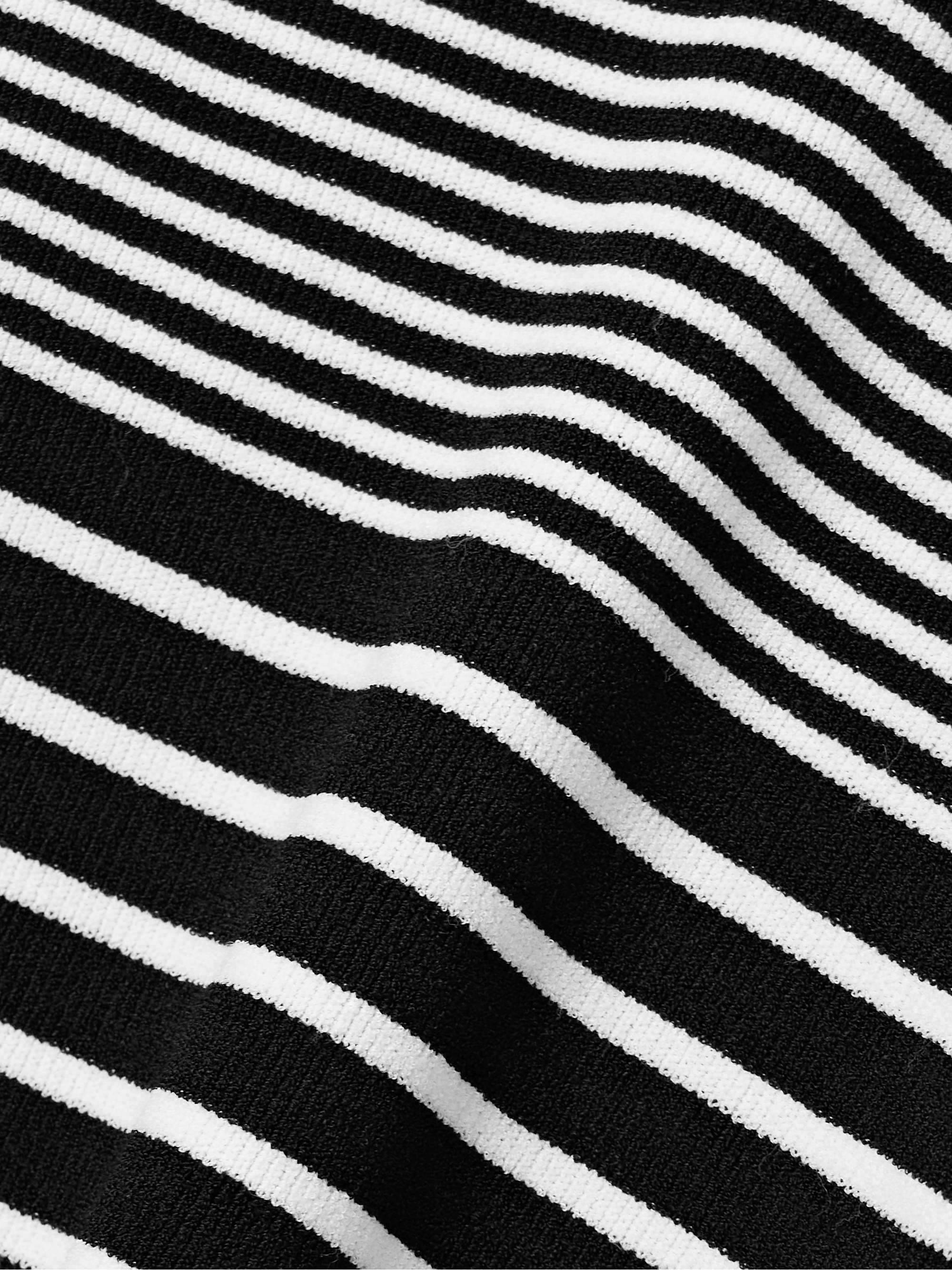 Roberts striped stretch-knit tank view