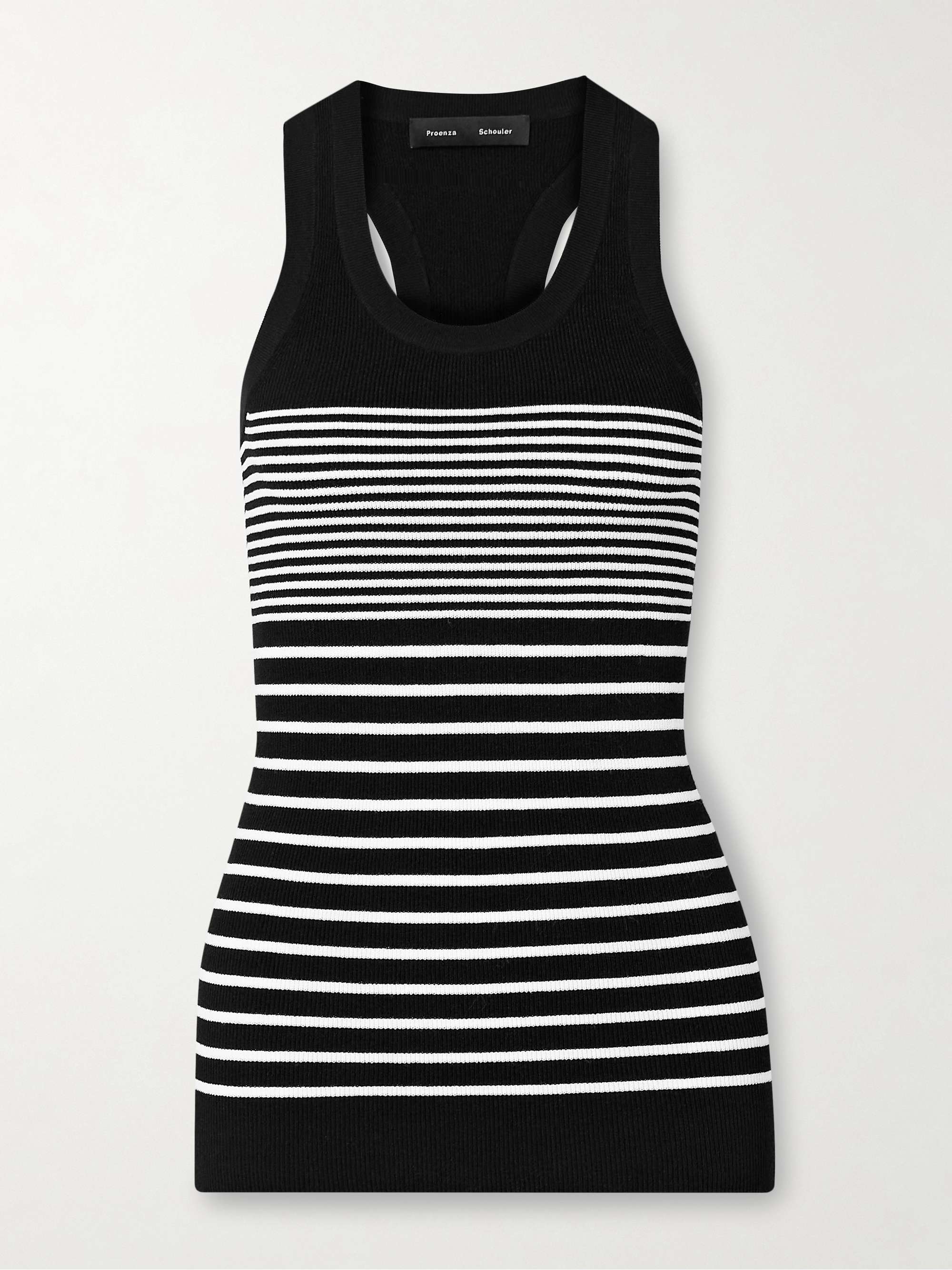 Roberts striped stretch-knit tank view
