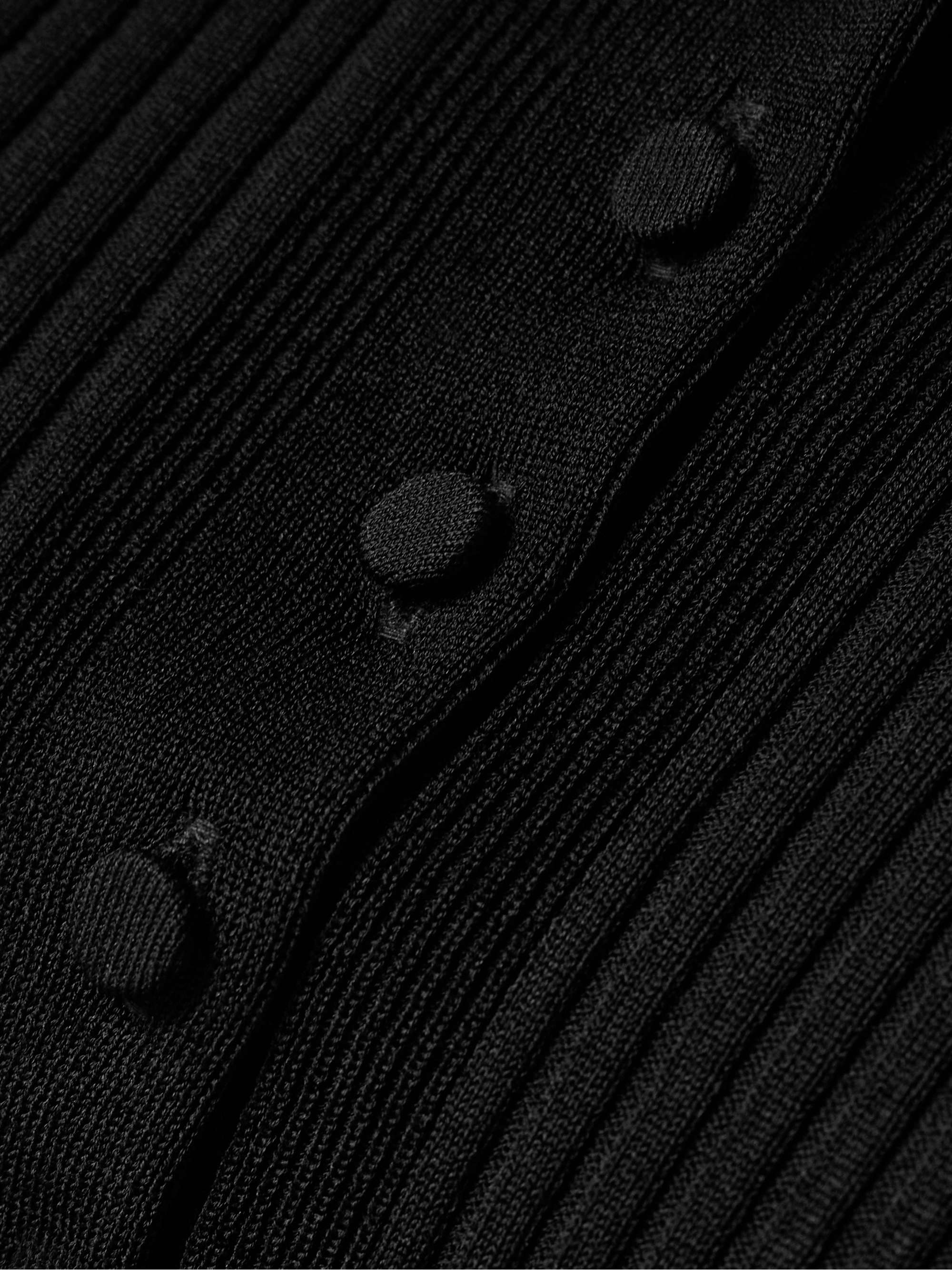 Currin ribbed-knit cardigan view