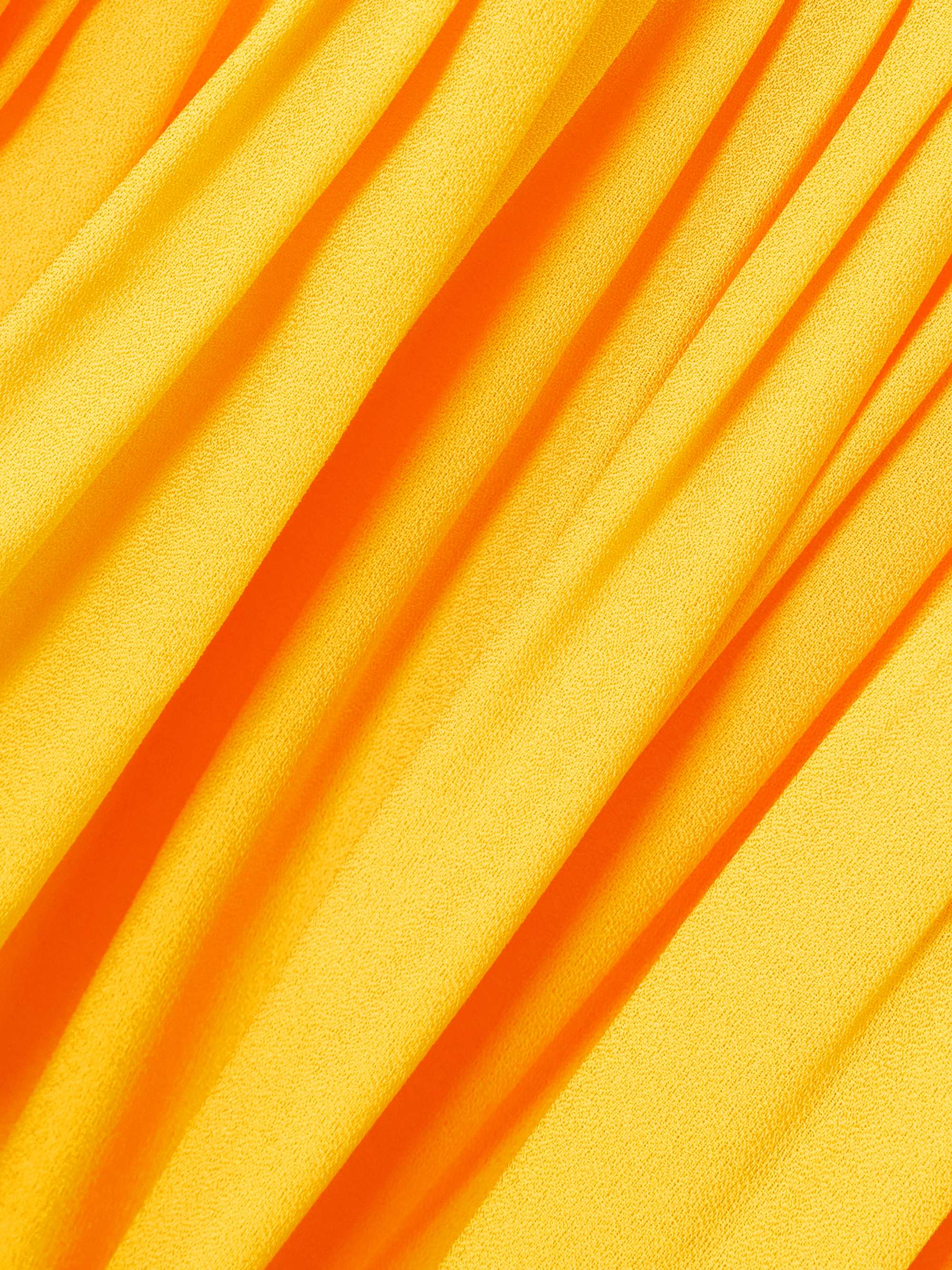 Tala pleated georgette halterneck maxi dress view