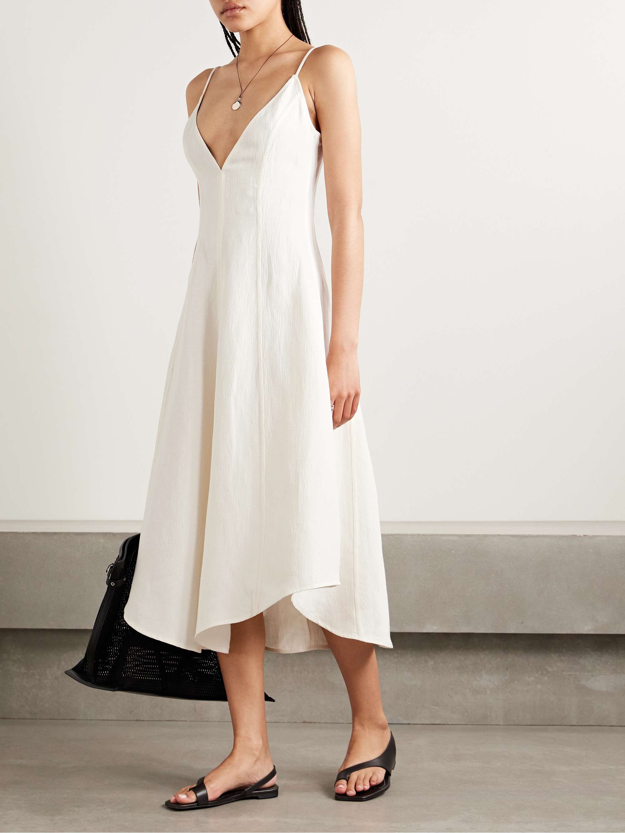 Elaine cloqué midi dress view