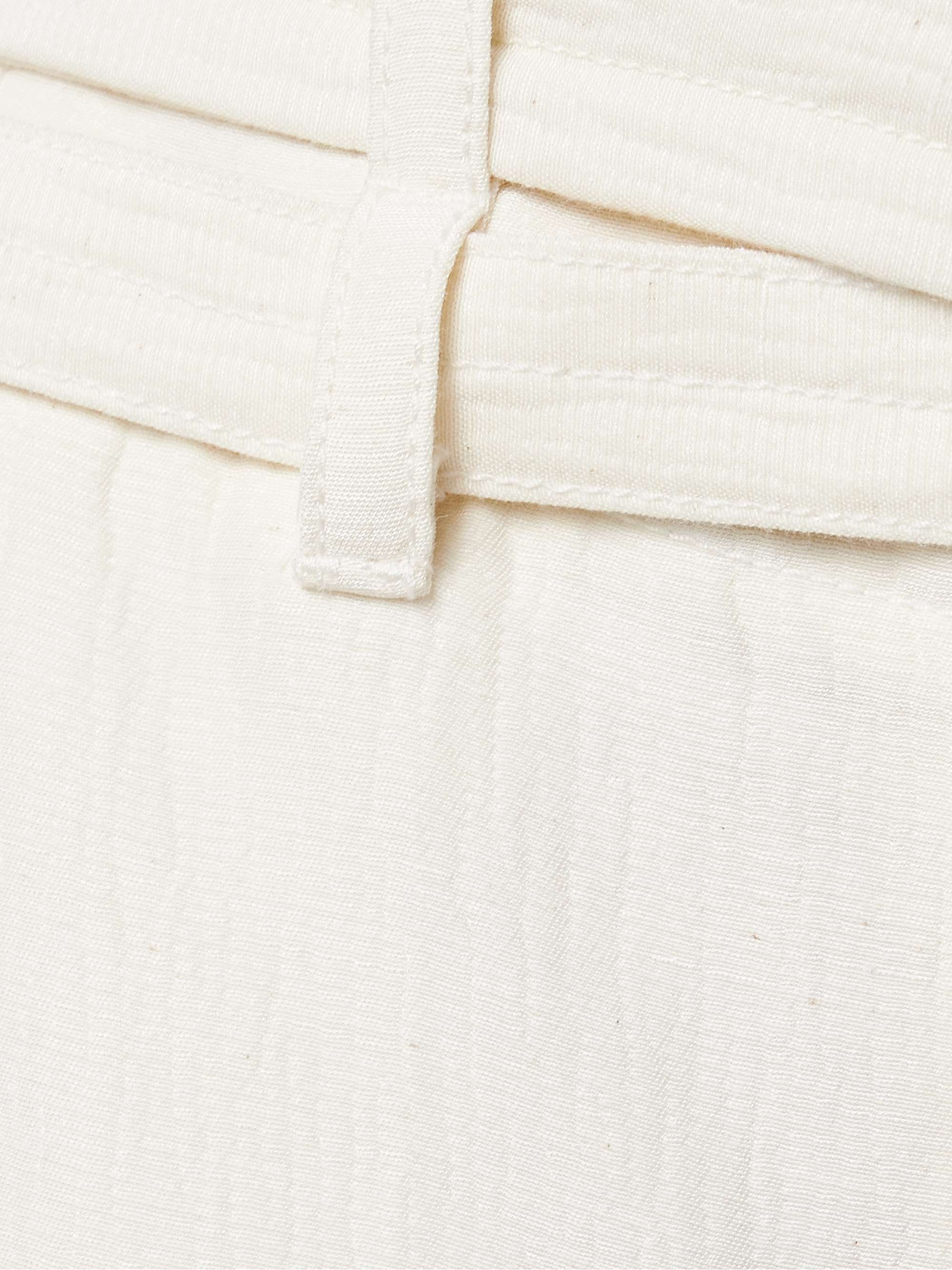 Maggi belted cloqué wide-leg pants view