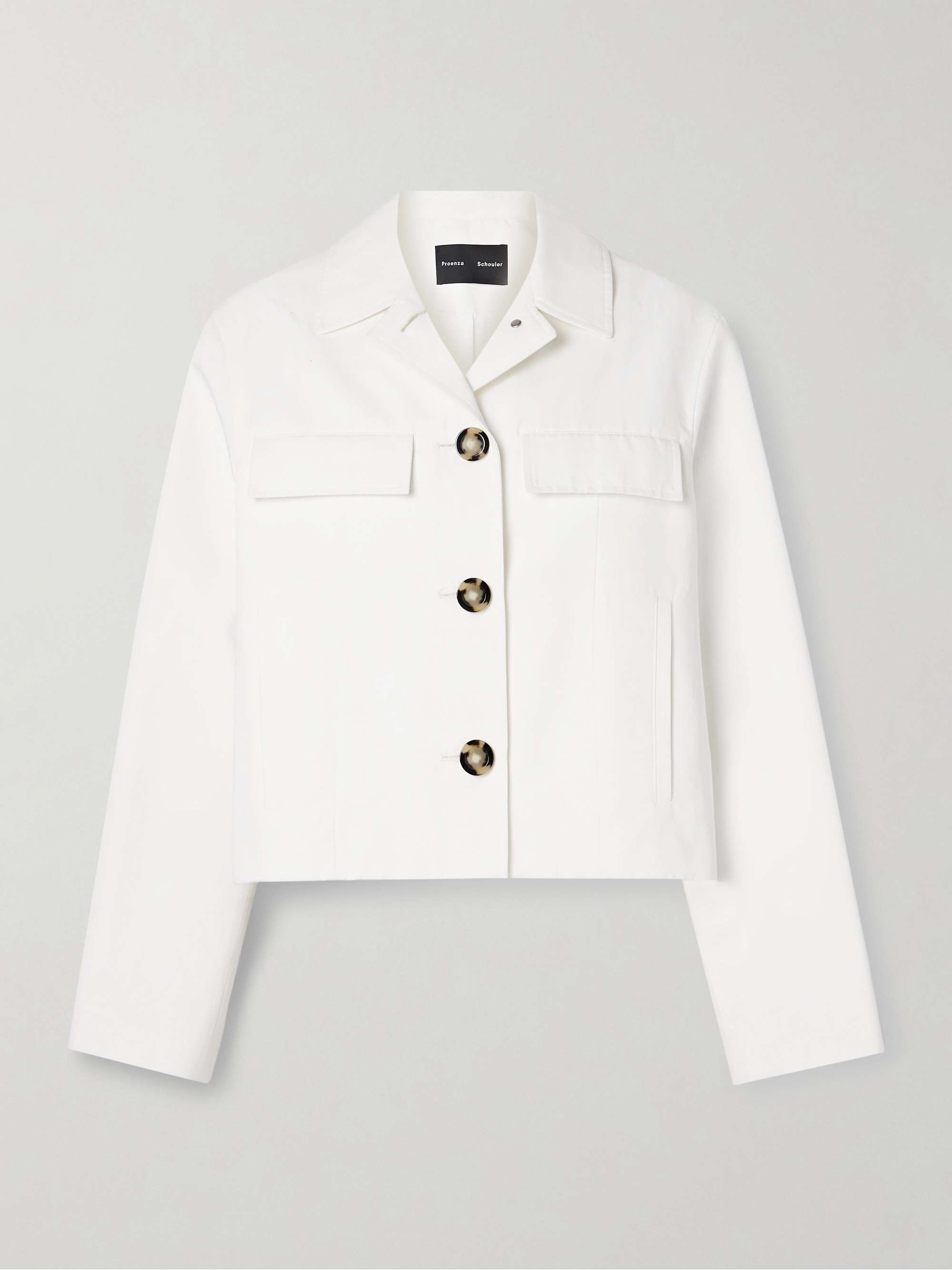 Thelma cotton and linen-blend jacket view