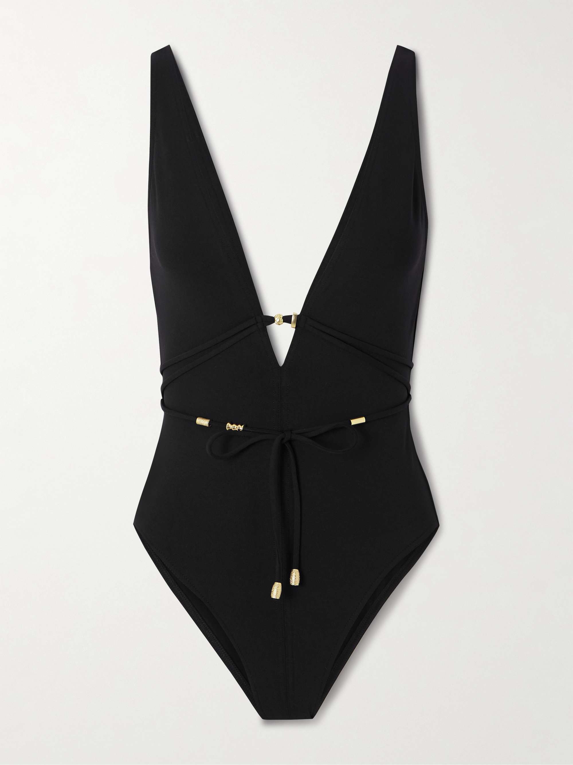 Lagon embellished open-back swimsuit view