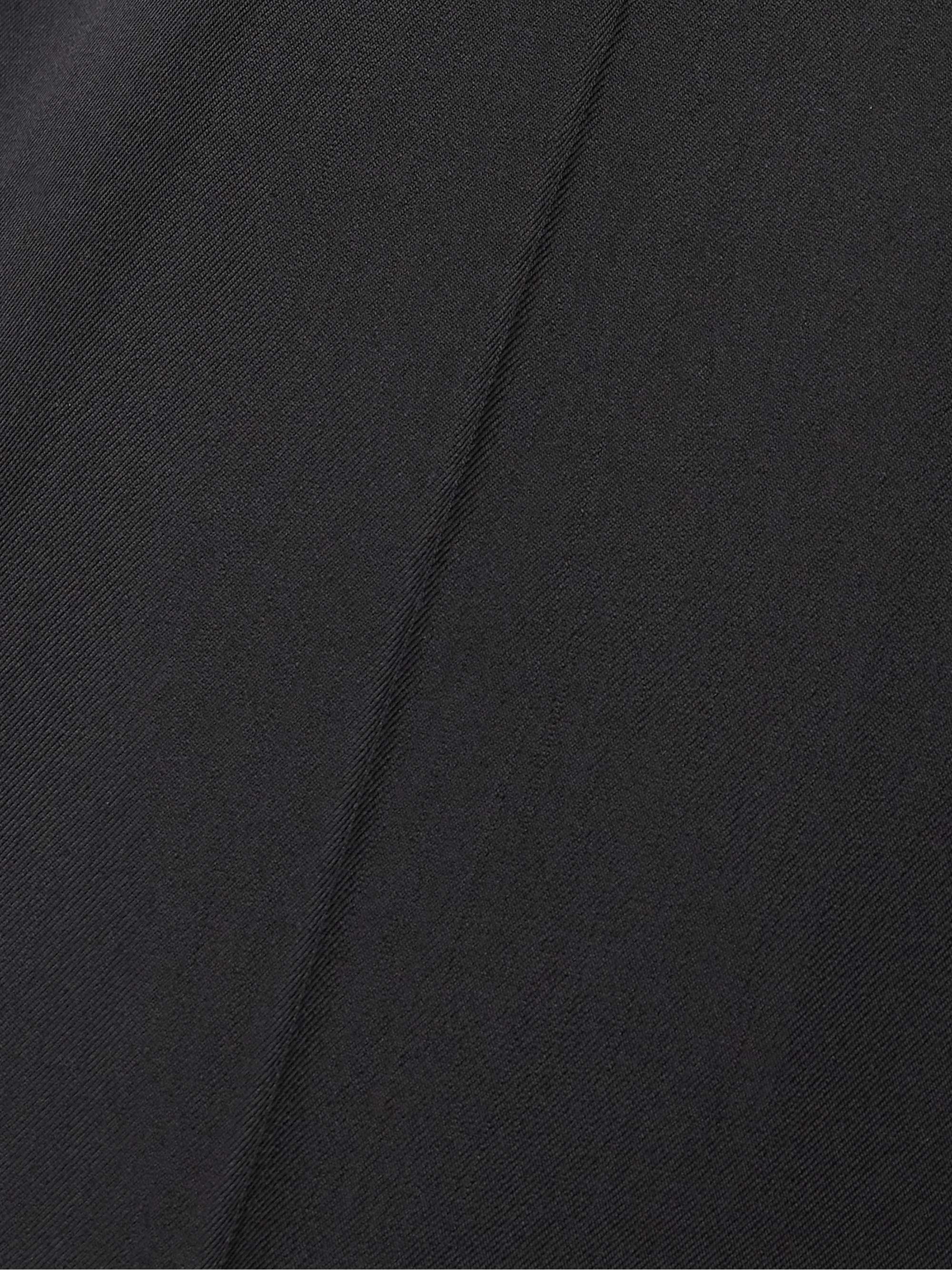 Satin-trimmed wool-blend twill straight-leg pants view