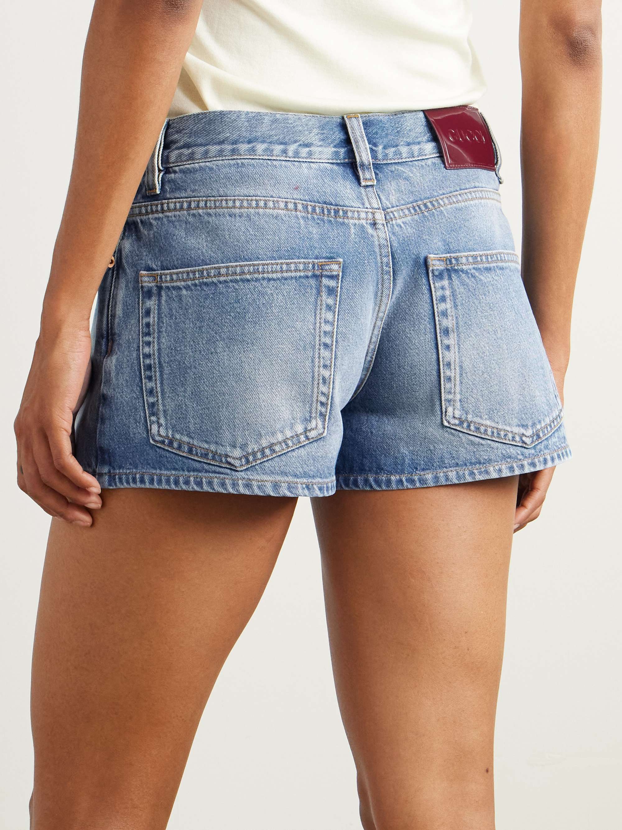 Lido denim shorts view