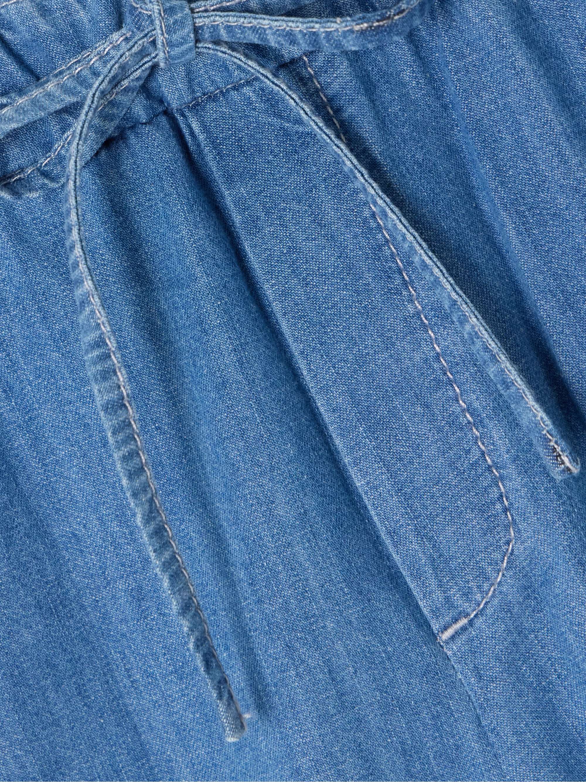 Cotton-chambray shorts view