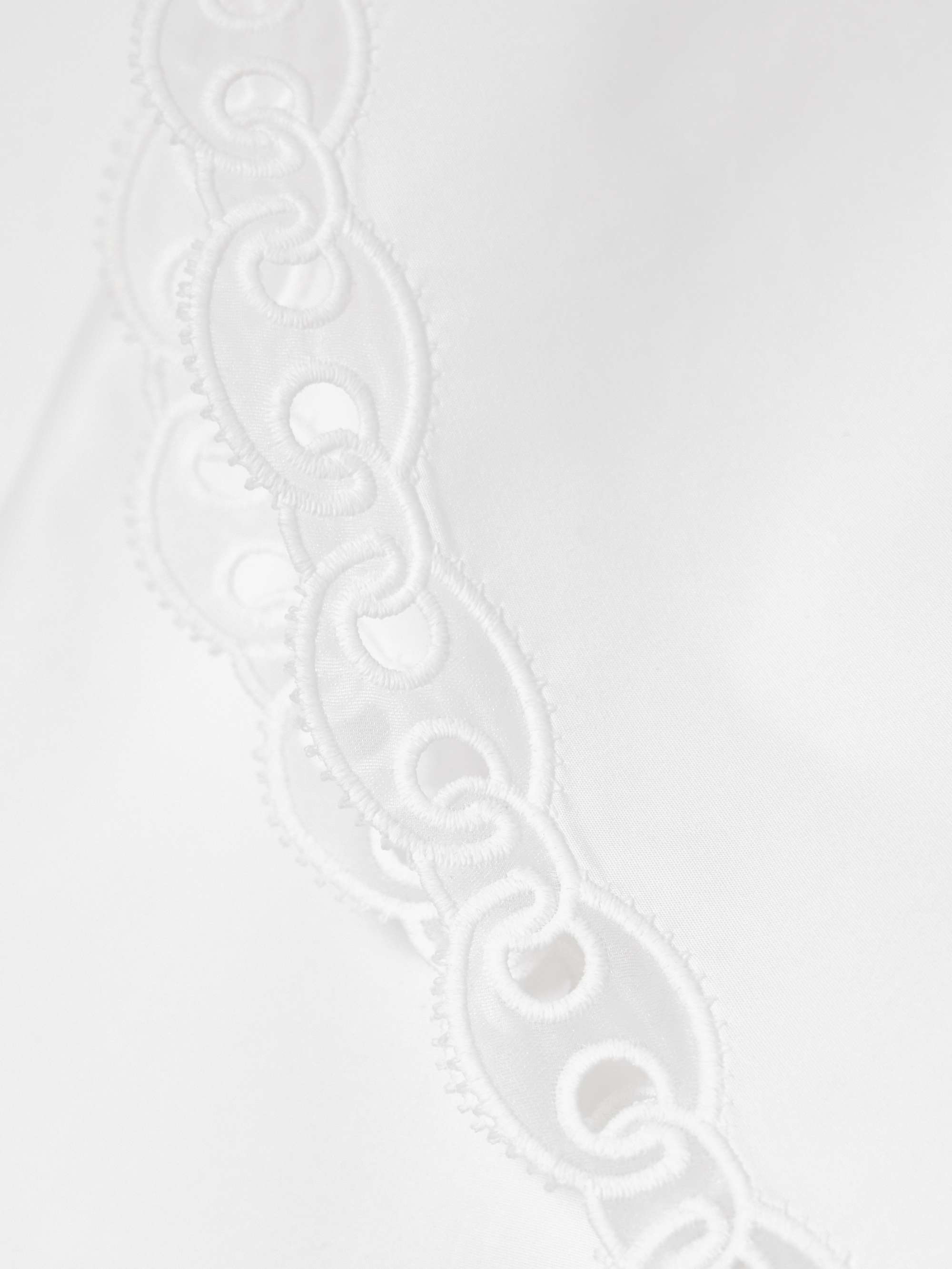 Broderie anglaise and tulle-trimmed cotton-poplin shorts view