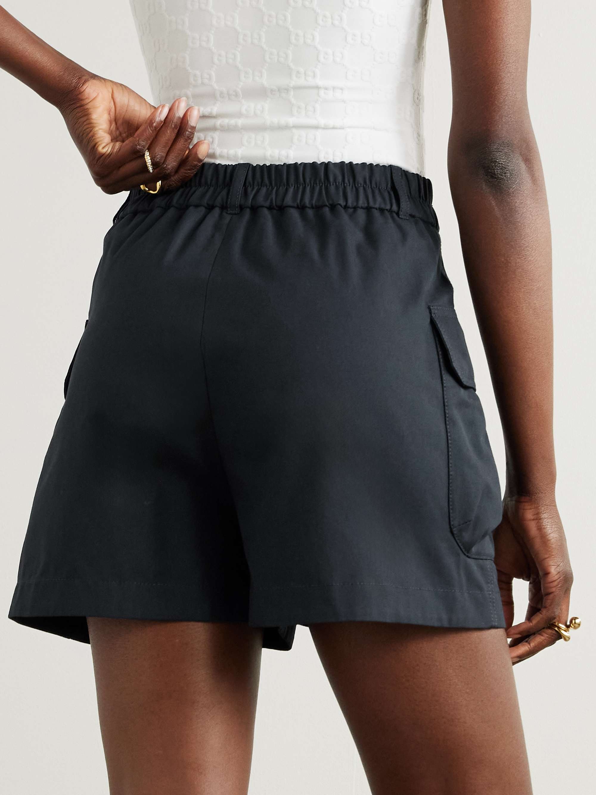 Cotton-canvas cargo shorts view