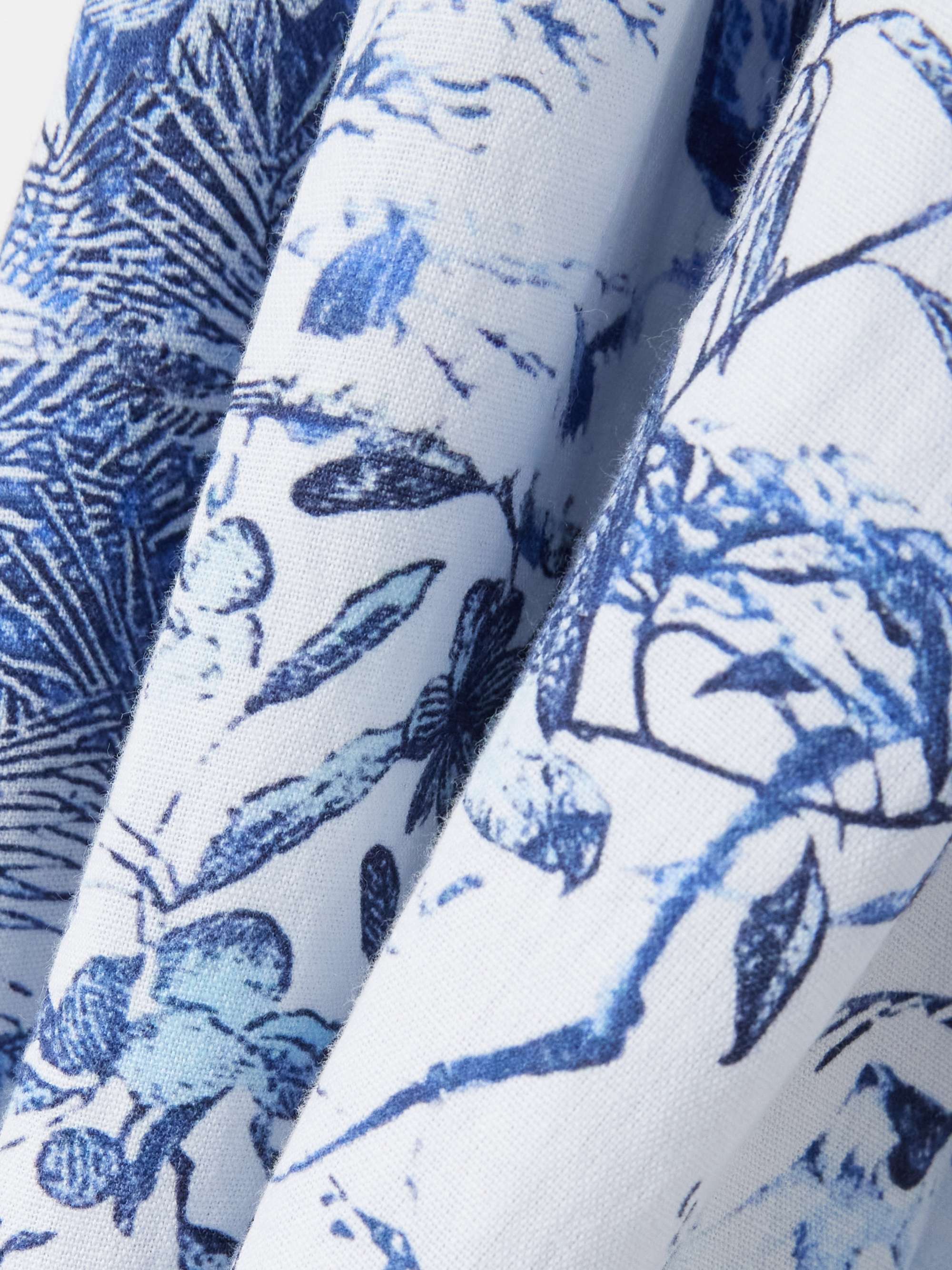 Kitty belted printed cotton and linen-blend midi dress view