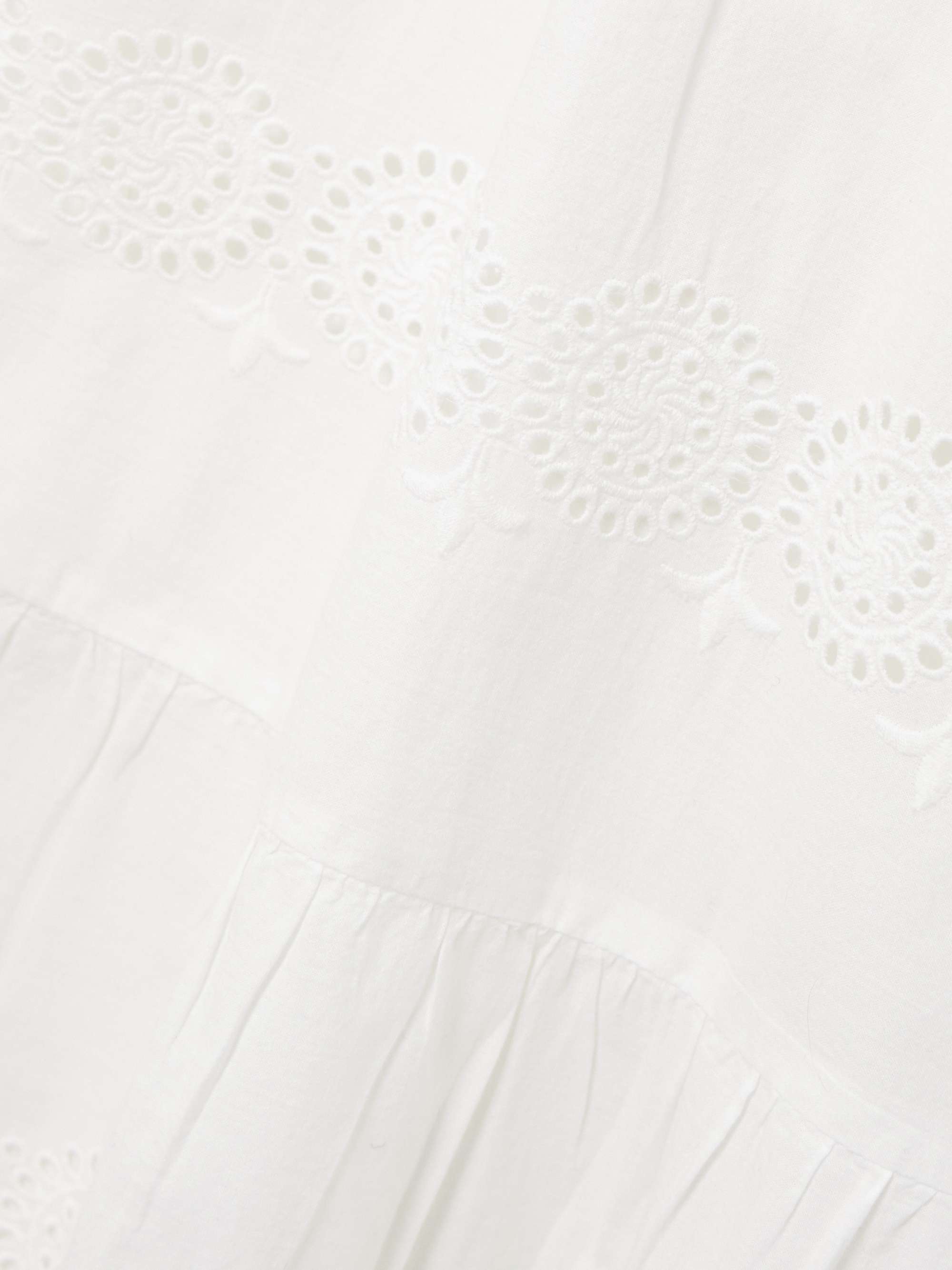 Sophie strapless scalloped broderie anglaise cotton midi dress view
