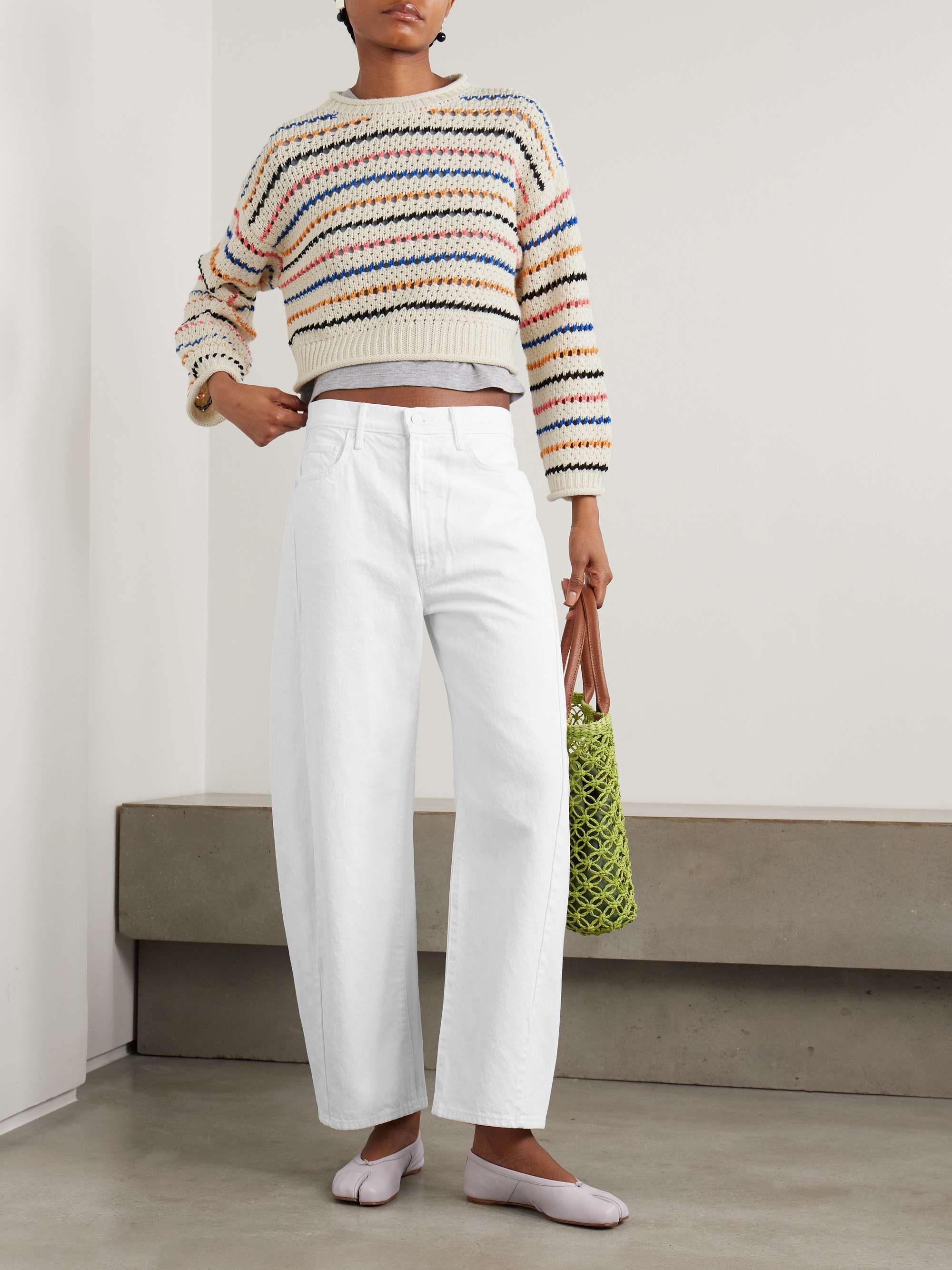 The Full-Pipe Ankle mid-rise wide-leg jeans view