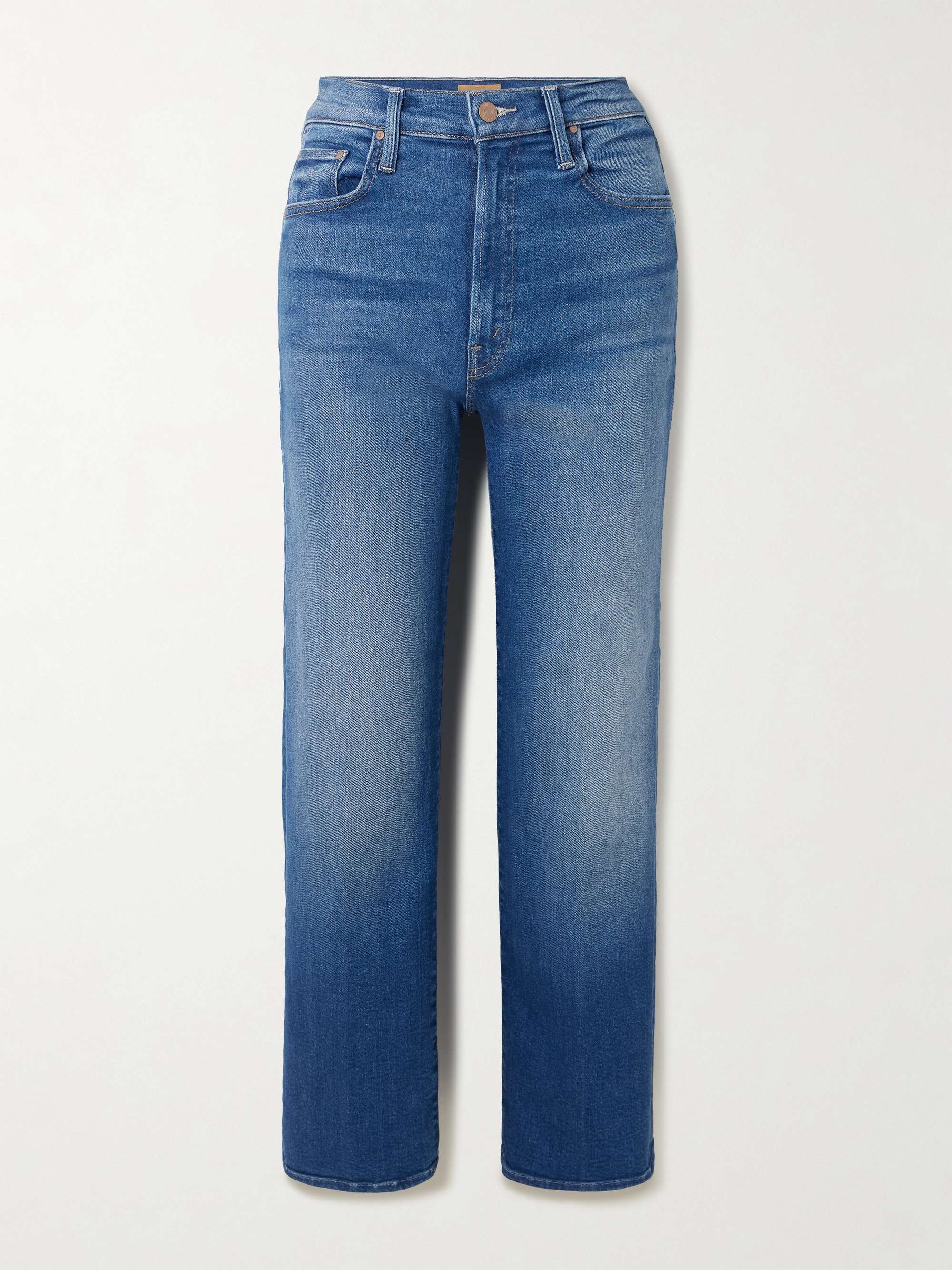The Rambler Zip Flood mid-rise straight-leg jeans view