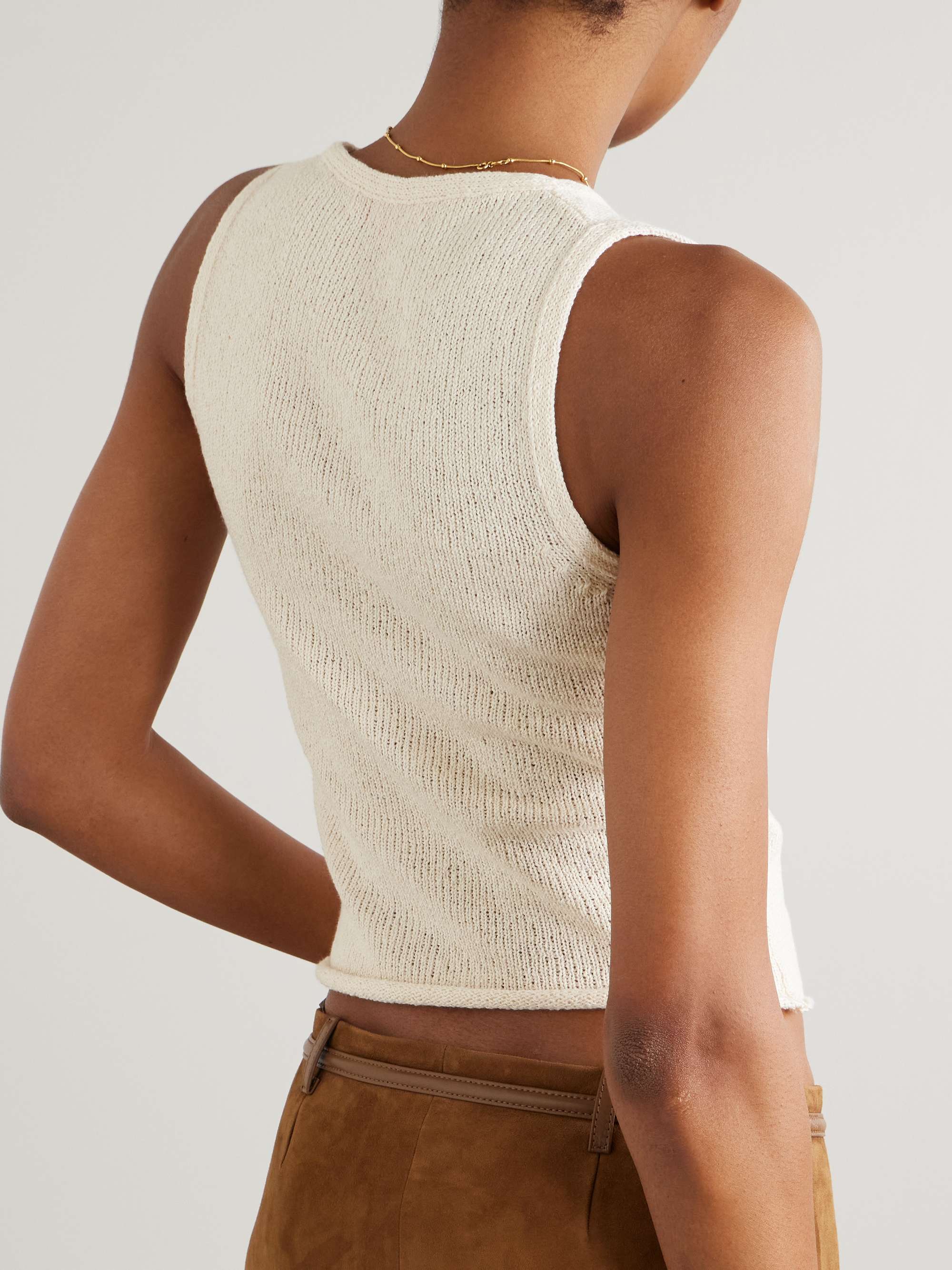 Nora Lite ribbed cotton tank view