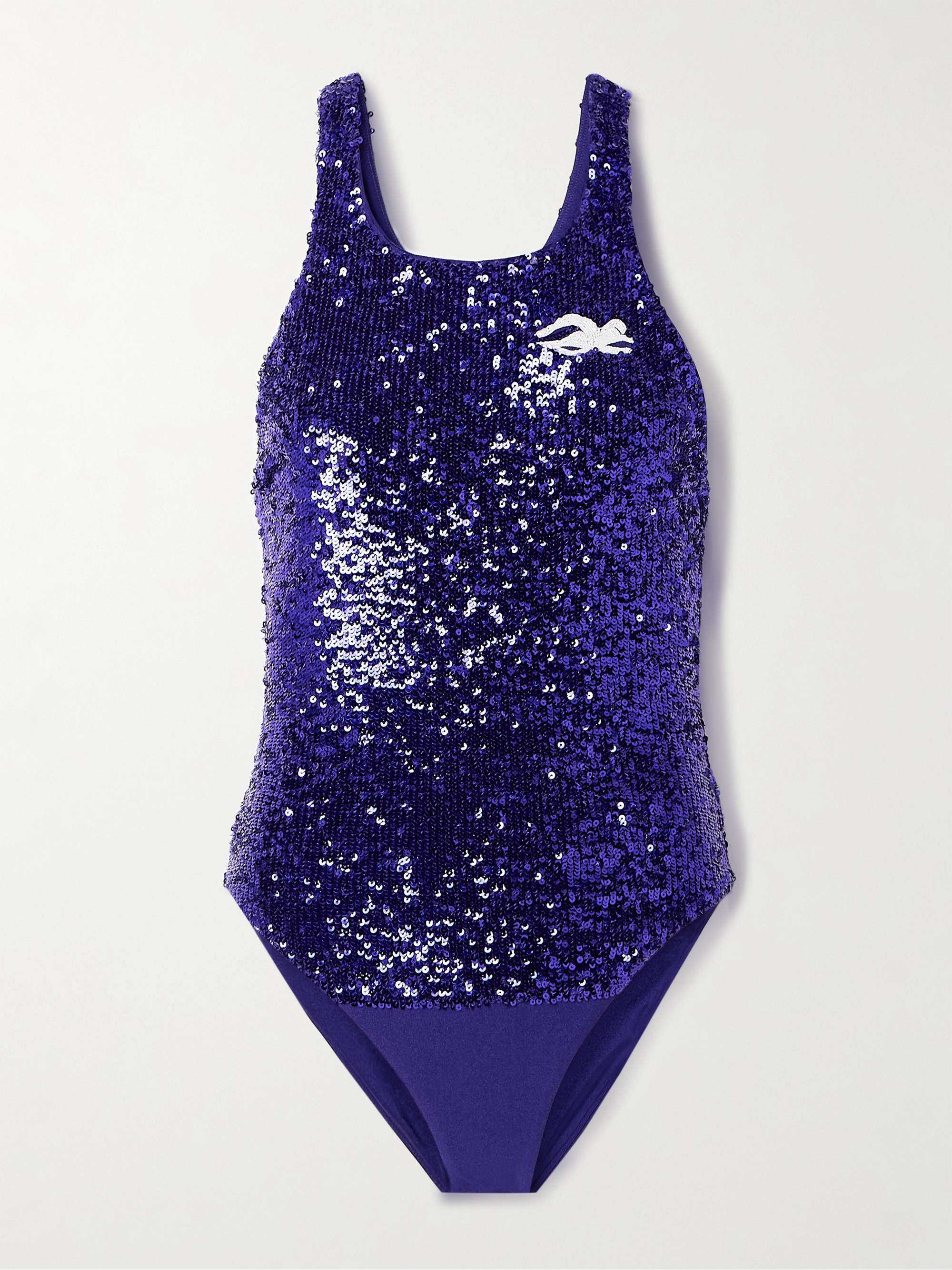 Embellished stretch-jersey bodysuit view