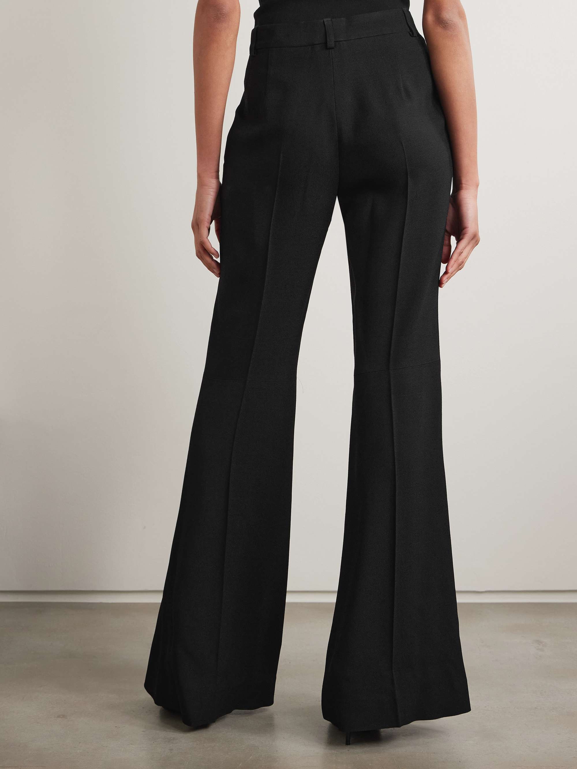 Cotton flared pants view