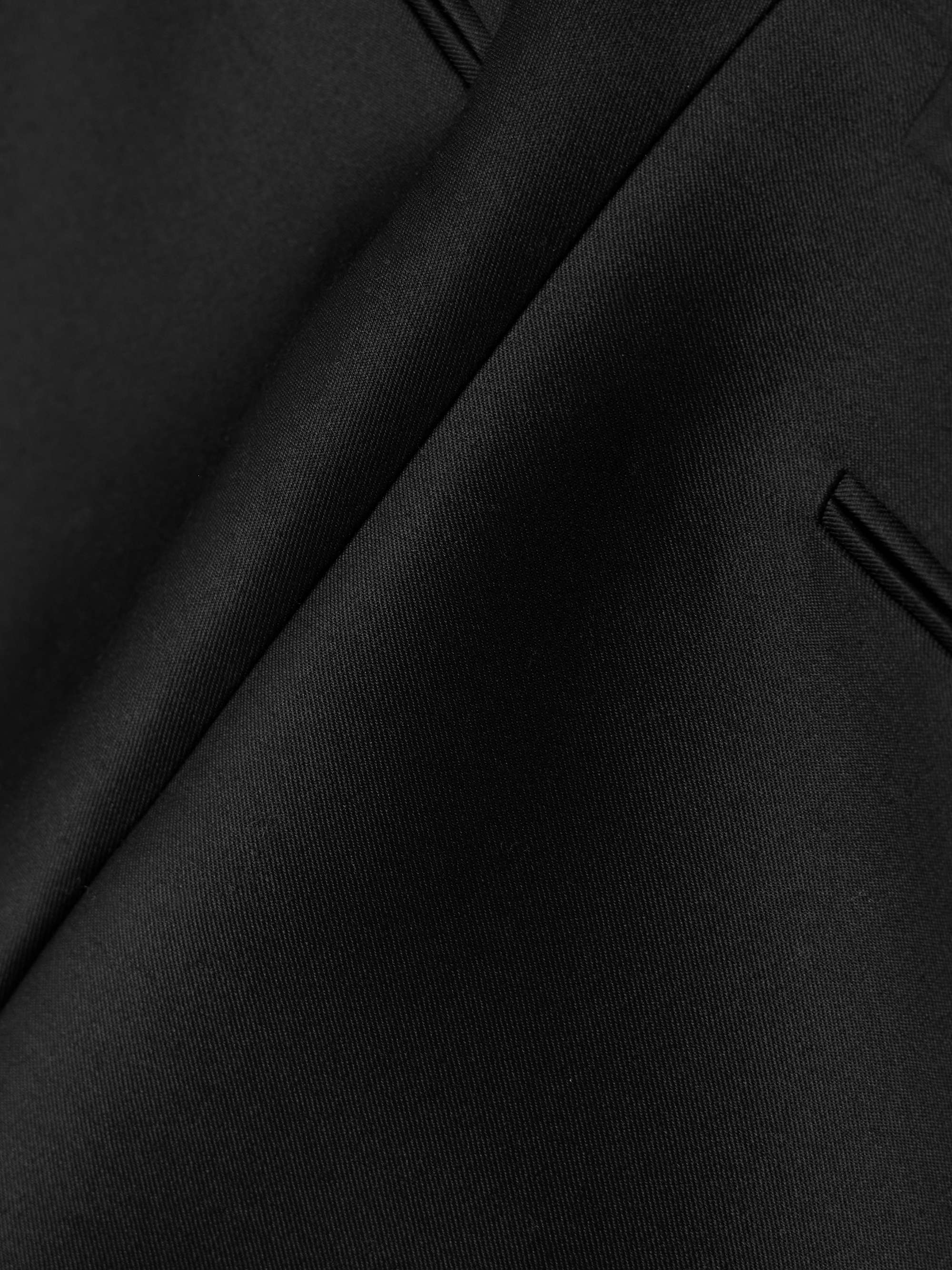 Wool and silk-blend twill shorts view