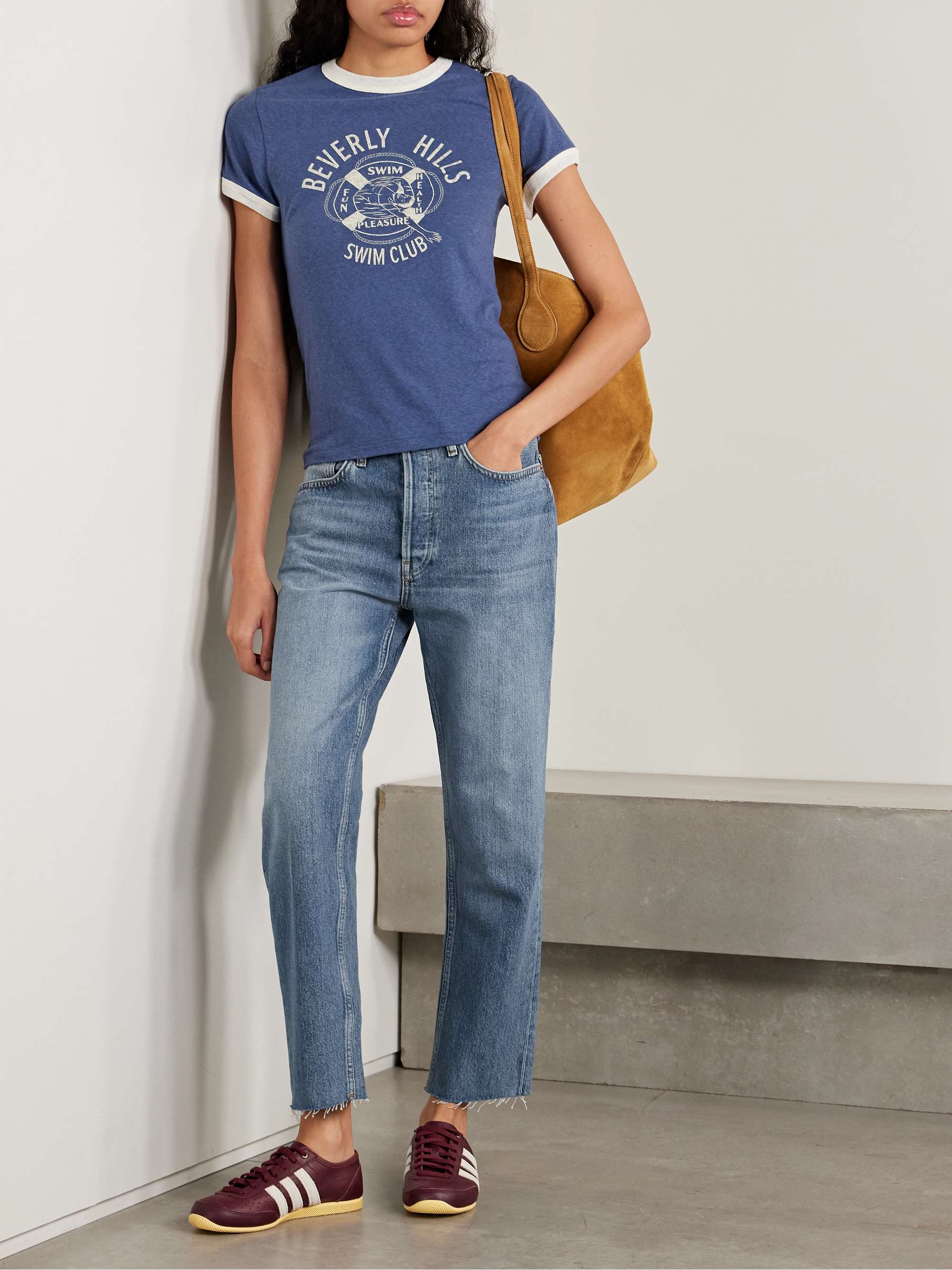 70s High Rise Stove Pipe straight-leg jeans view